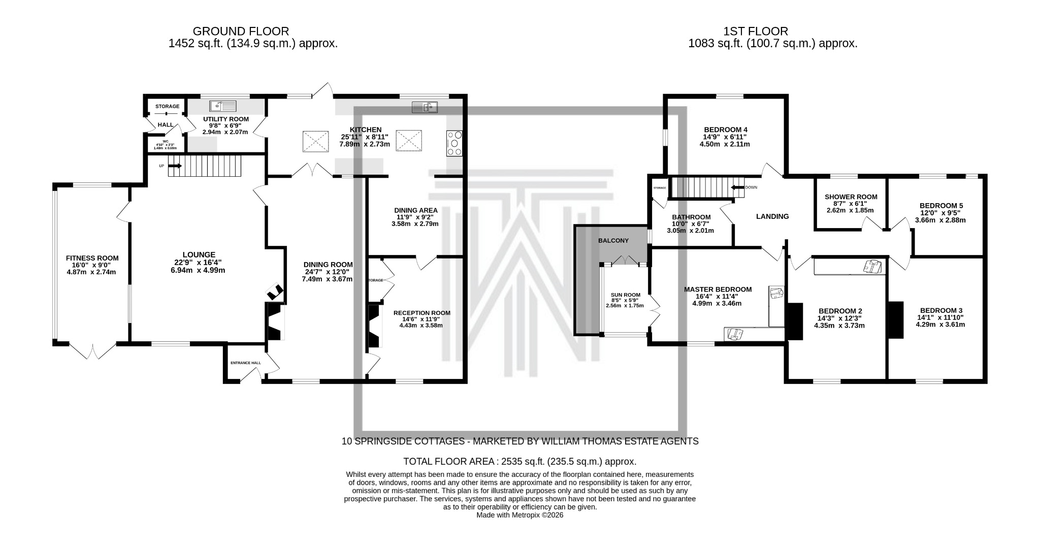 5 bedroom cottage house For Sale in Bolton - Floorplan 1.