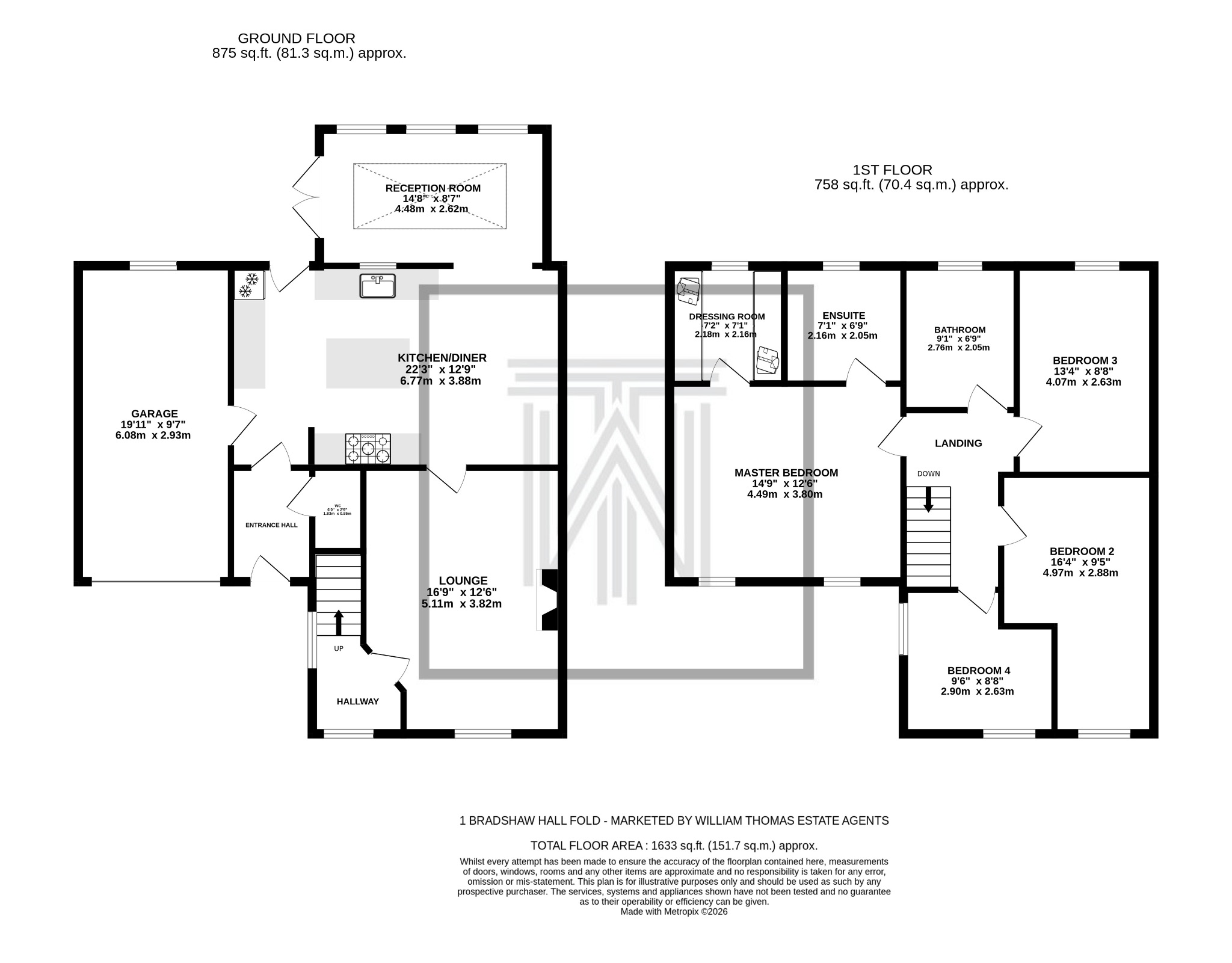4 bedroom barn conversion house Sale Agreed in Bolton - Floorplan 1.