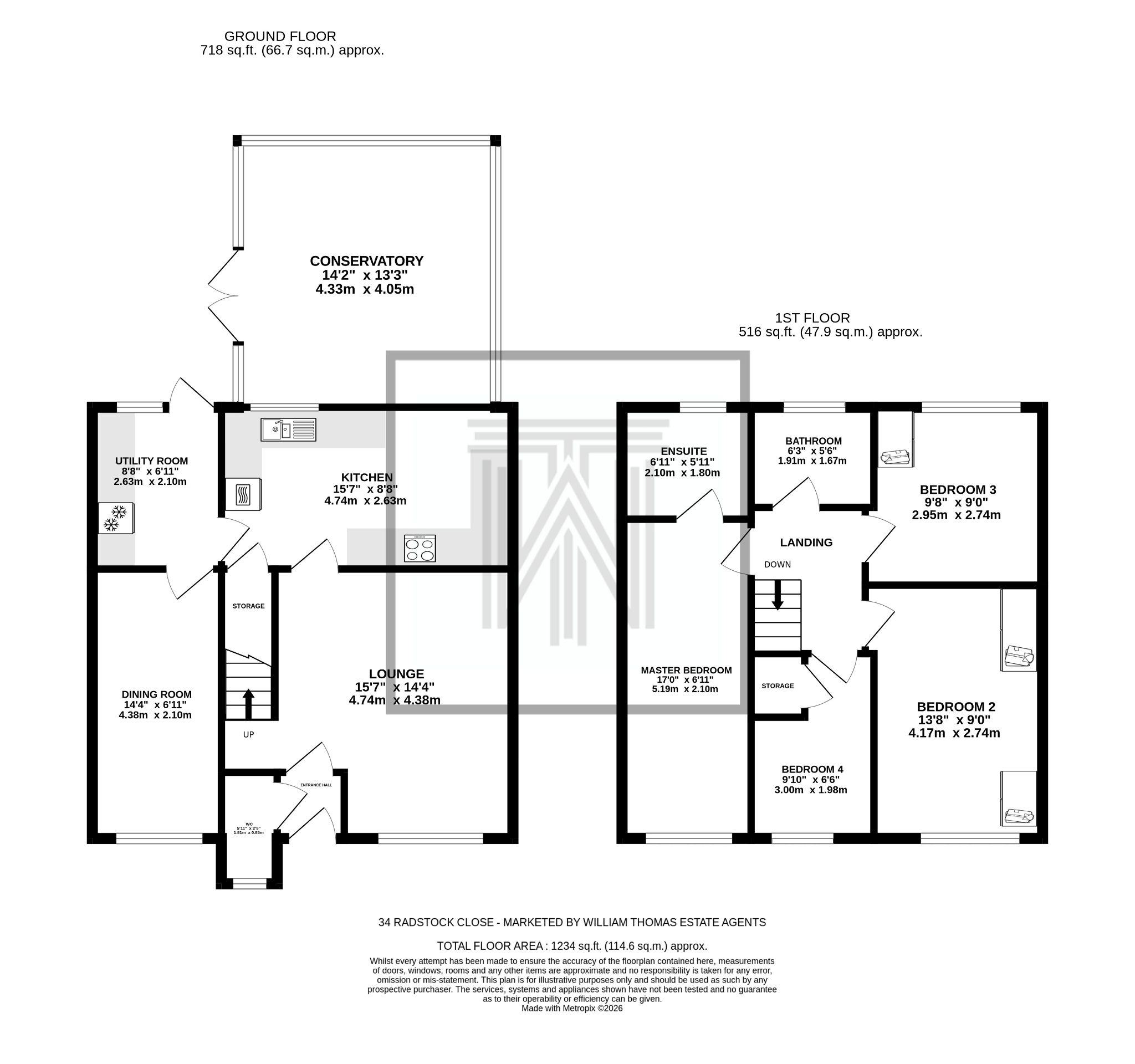 4 bedroom detached house For Sale in Bolton - Floorplan 1.