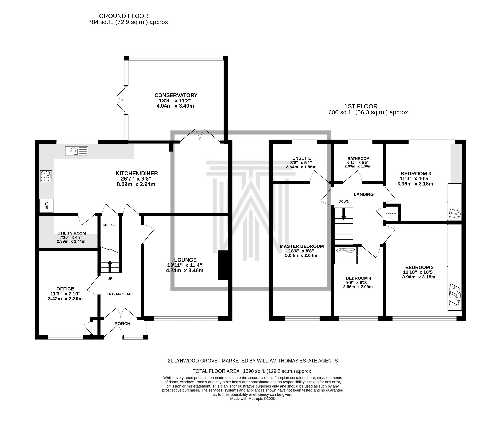 4 bedroom semi-detached house Sale Agreed in Bolton - Floorplan 1.