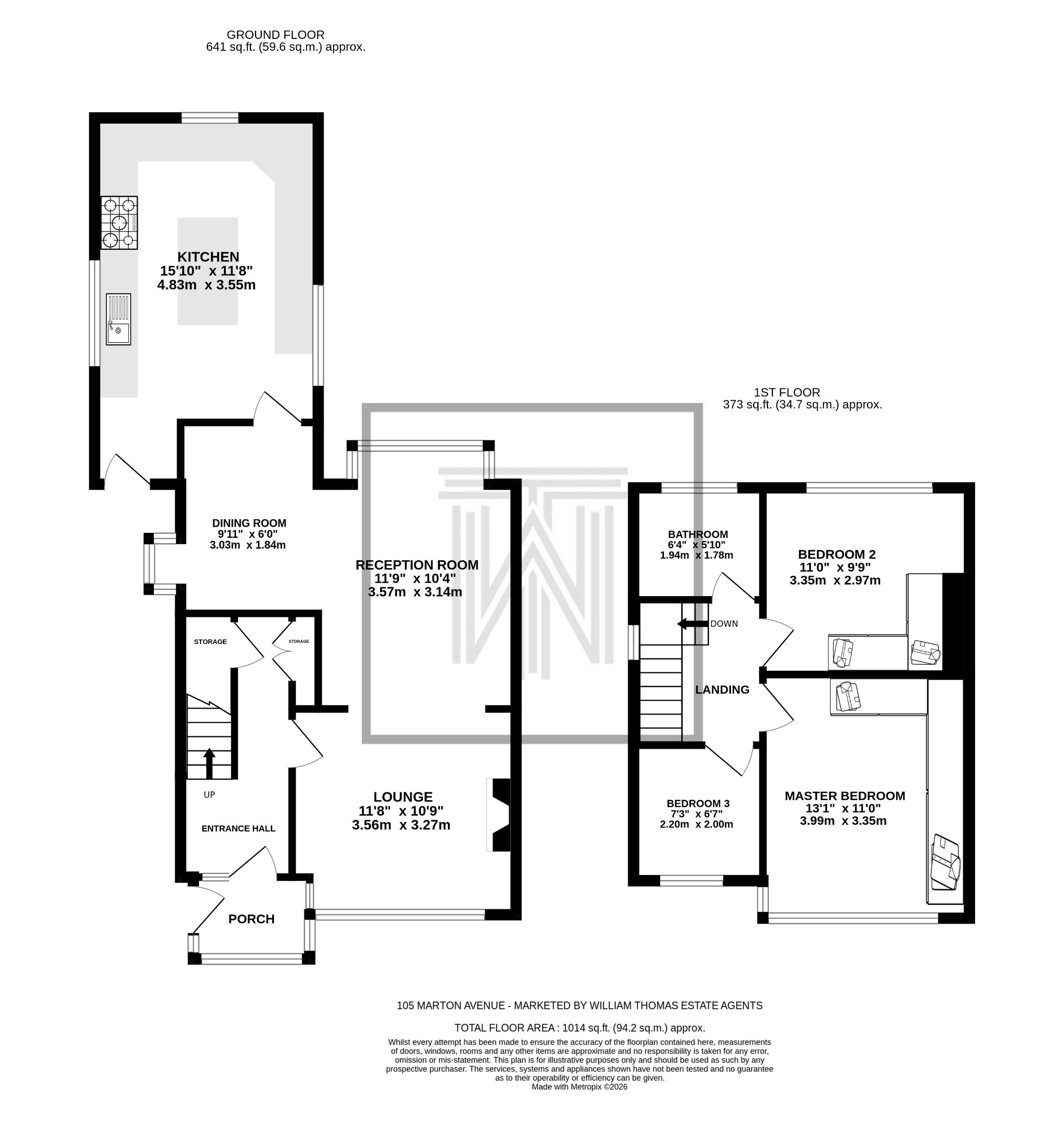 3 bedroom semi-detached house Sale Agreed in Bolton - Floorplan 1.