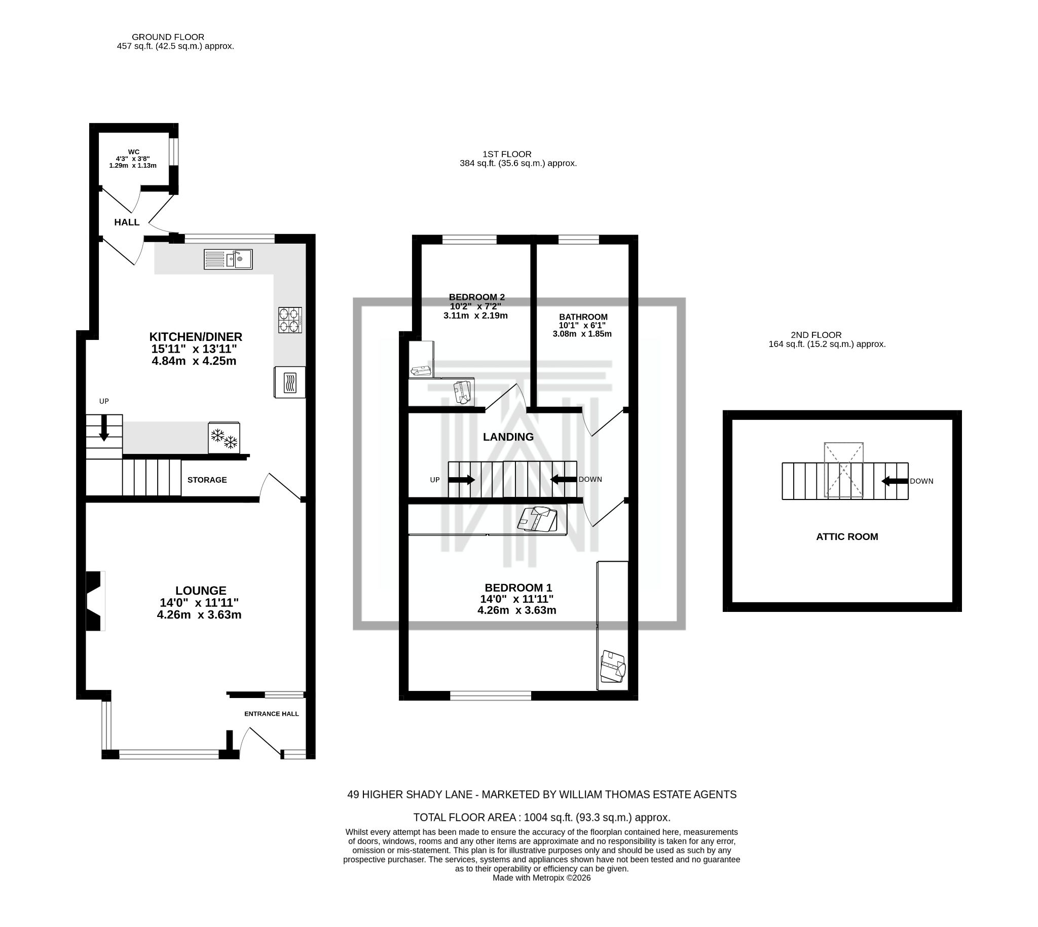 2 bedroom mid terraced house For Sale in Bolton - Floorplan 1.