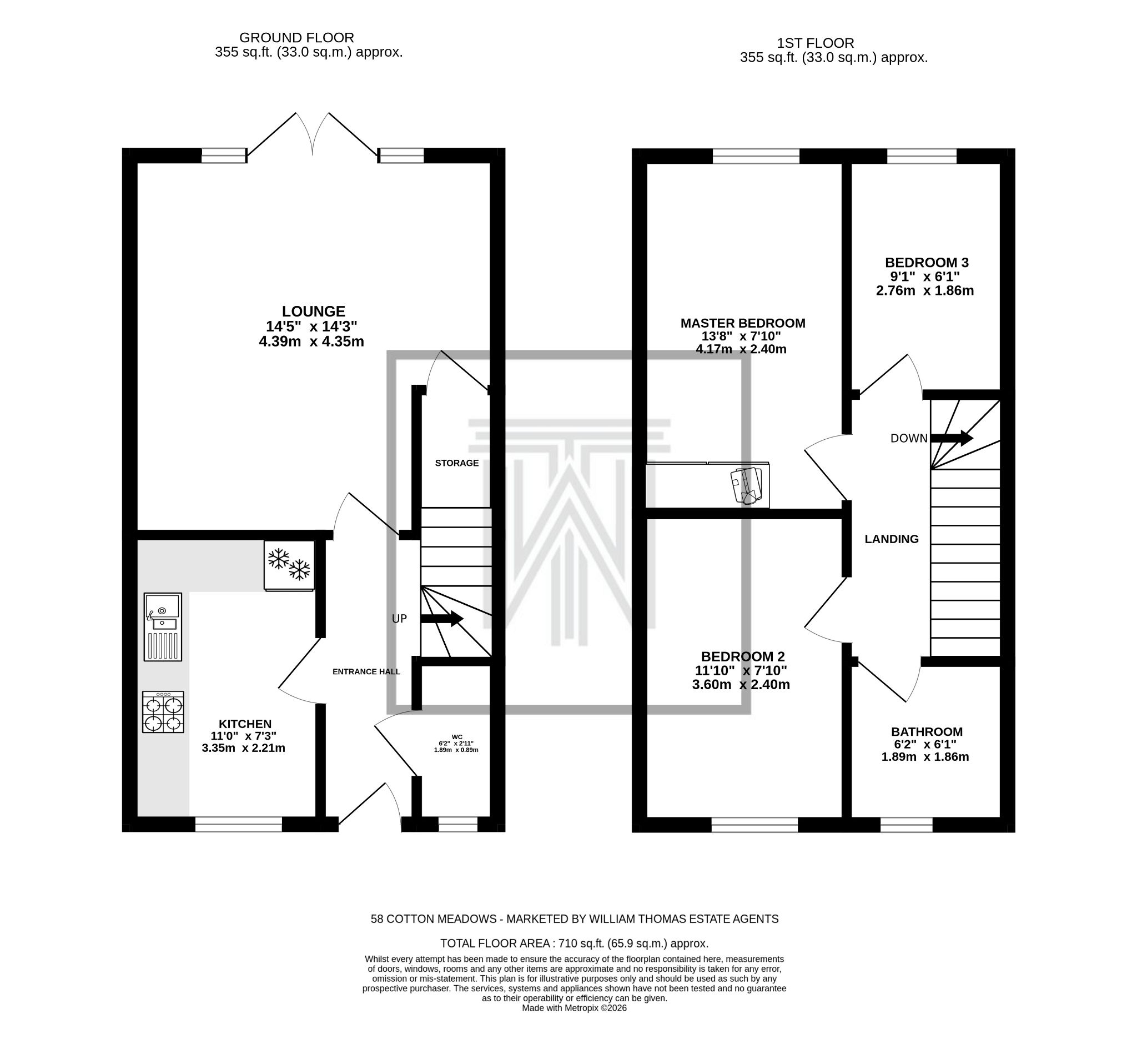 3 bedroom semi-detached house Sale Agreed in Bolton - Floorplan 1.