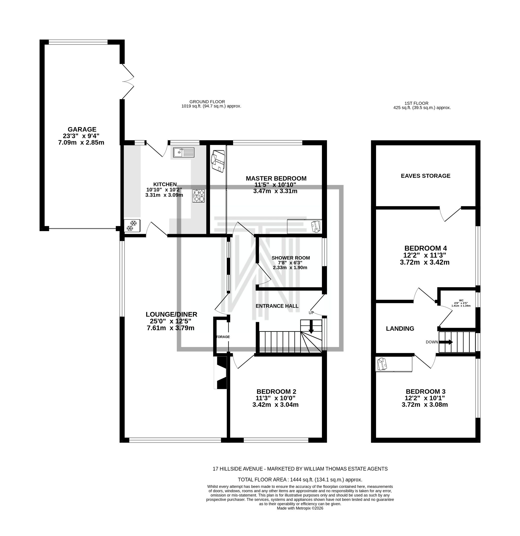 4 bedroom detached bungalow For Sale in Bolton - Floorplan 1.