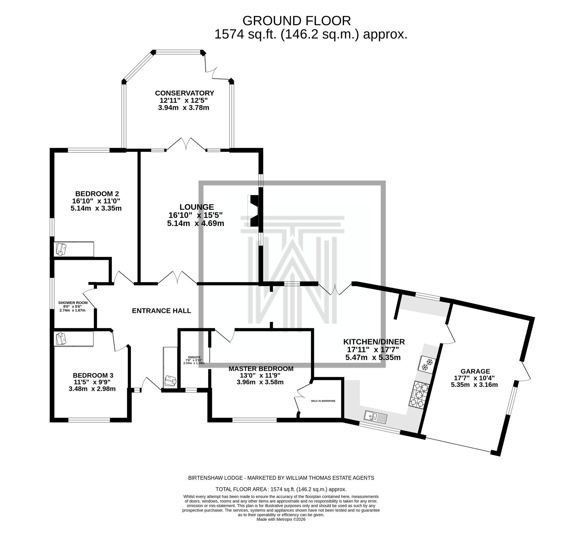 3 bedroom detached bungalow For Sale in Bolton - Floorplan 1.