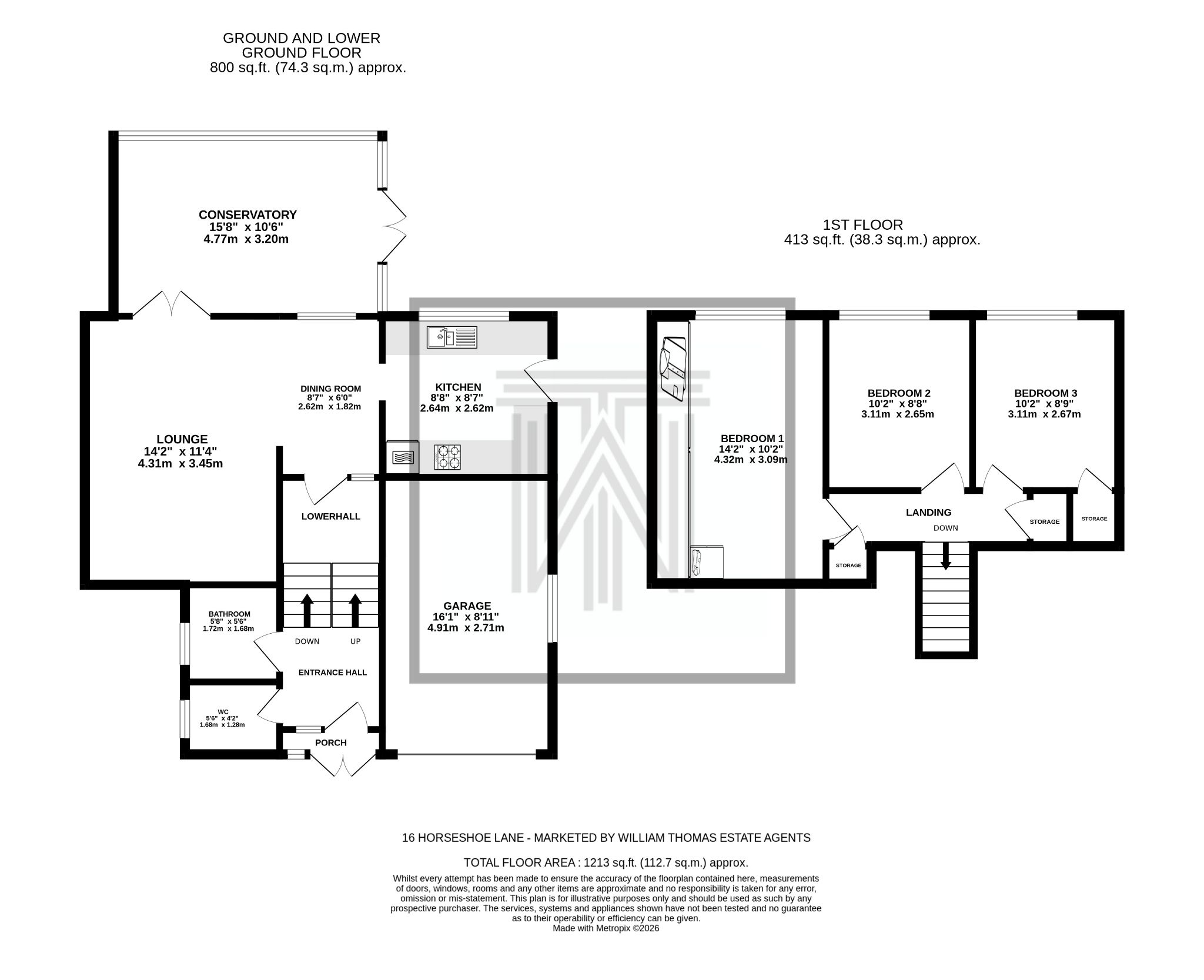 3 bedroom detached house For Sale in Bolton - Floorplan 1.