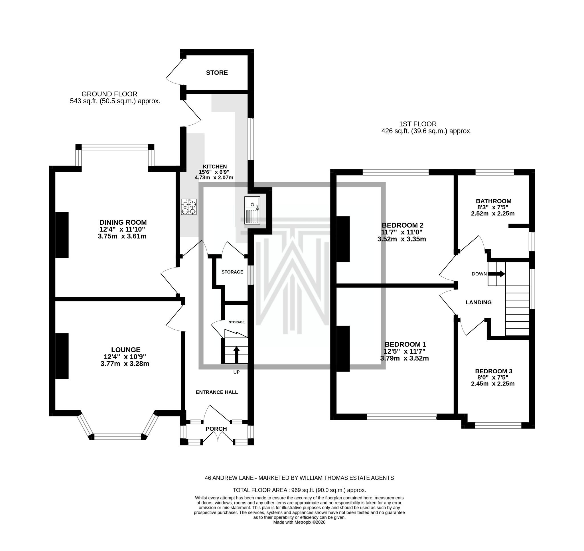 3 bedroom semi-detached house For Sale in Bolton - Floorplan 1.