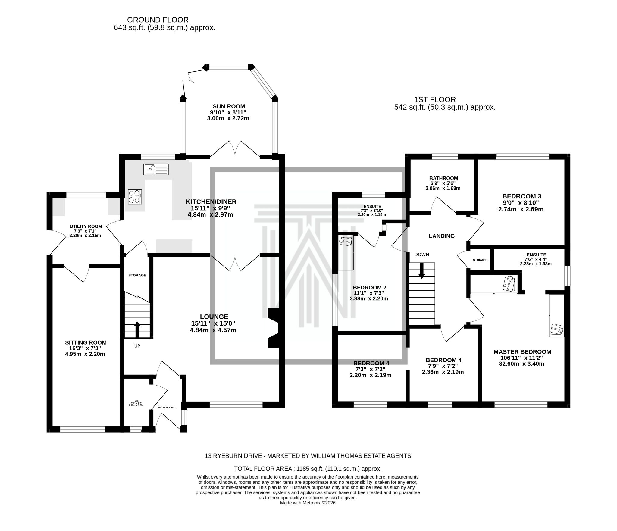 4 bedroom detached house For Sale in Bolton - Floorplan 1.