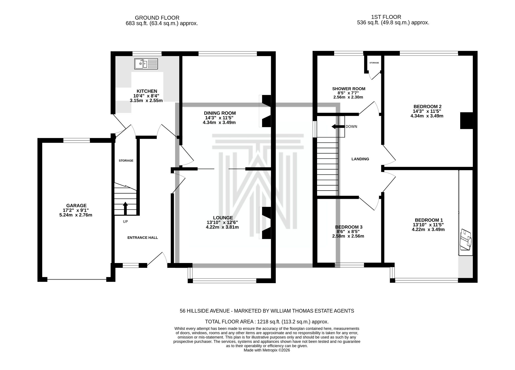 3 bedroom semi-detached house Sale Agreed in Bolton - Floorplan 1.