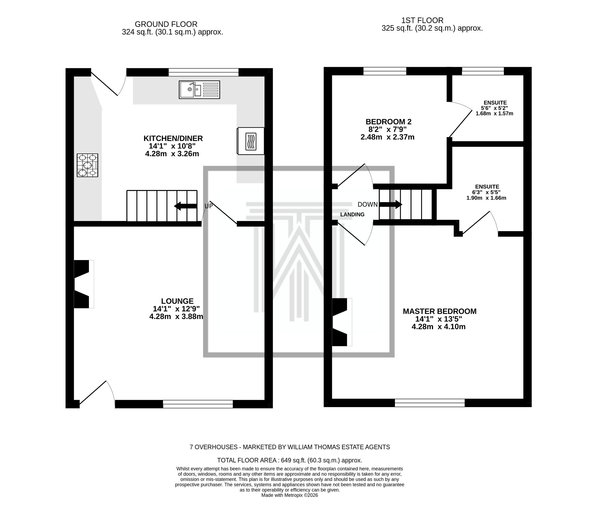 2 bedroom cottage house For Sale in Bolton - Floorplan 1.