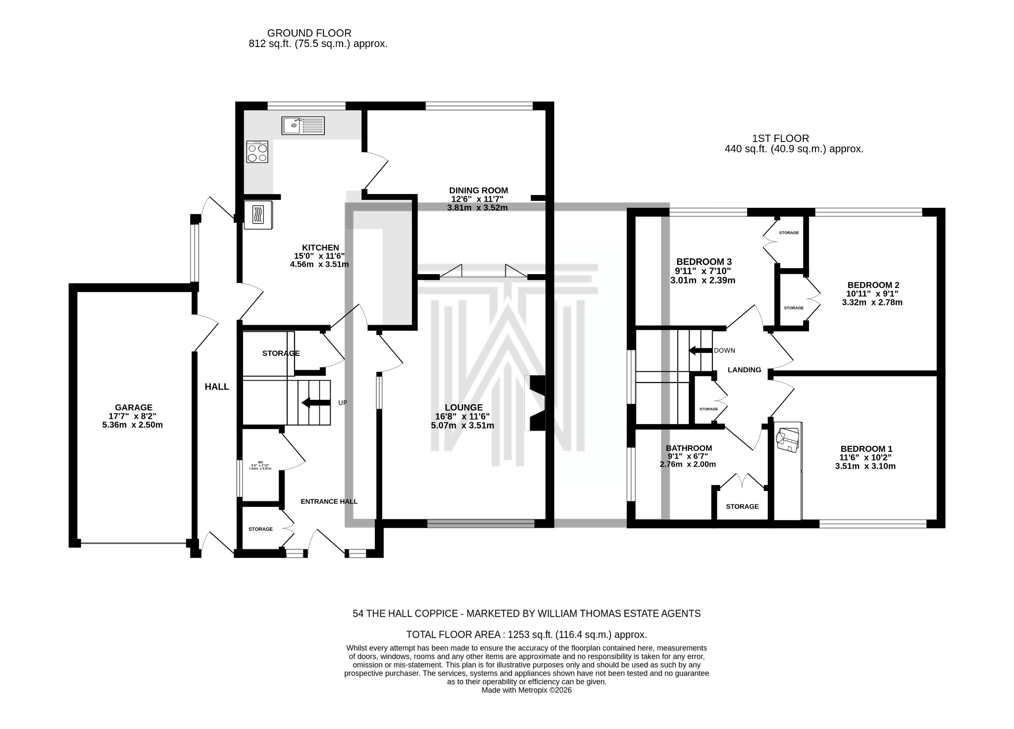 3 bedroom link detached house For Sale in Bolton - Floorplan 1.