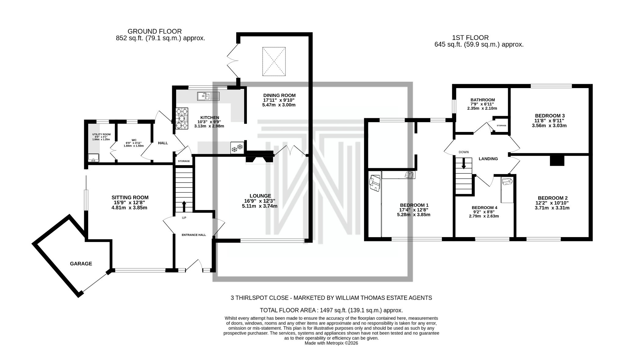 4 bedroom detached house For Sale in Bolton - Floorplan 1.