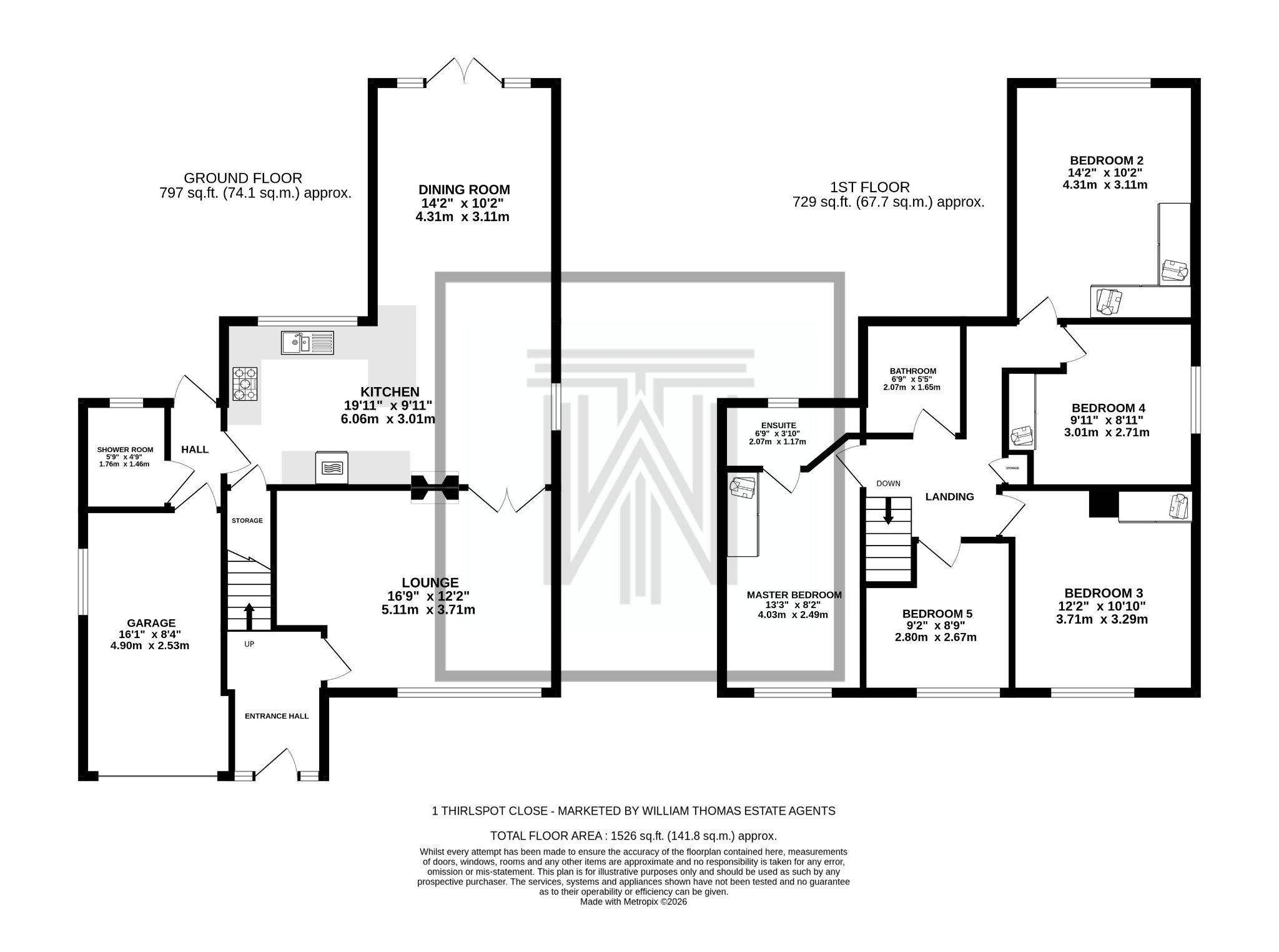 5 bedroom detached house For Sale in Bolton - Floorplan 1.