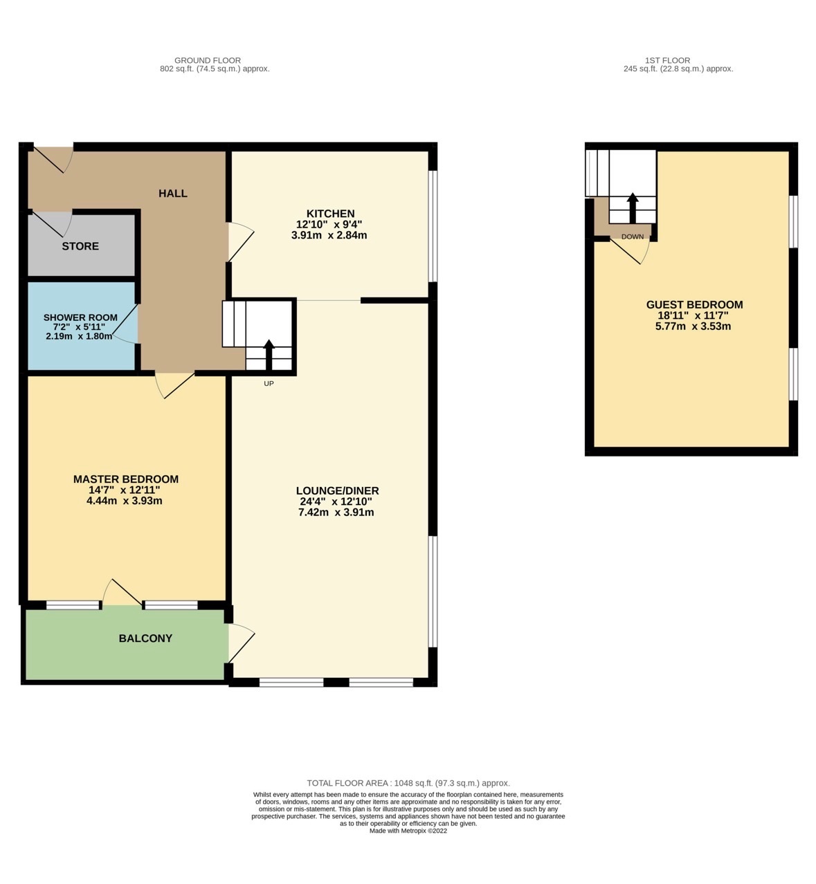 2 bedroom maisonette flat/apartment For Sale in Bolton - Floorplan 1.