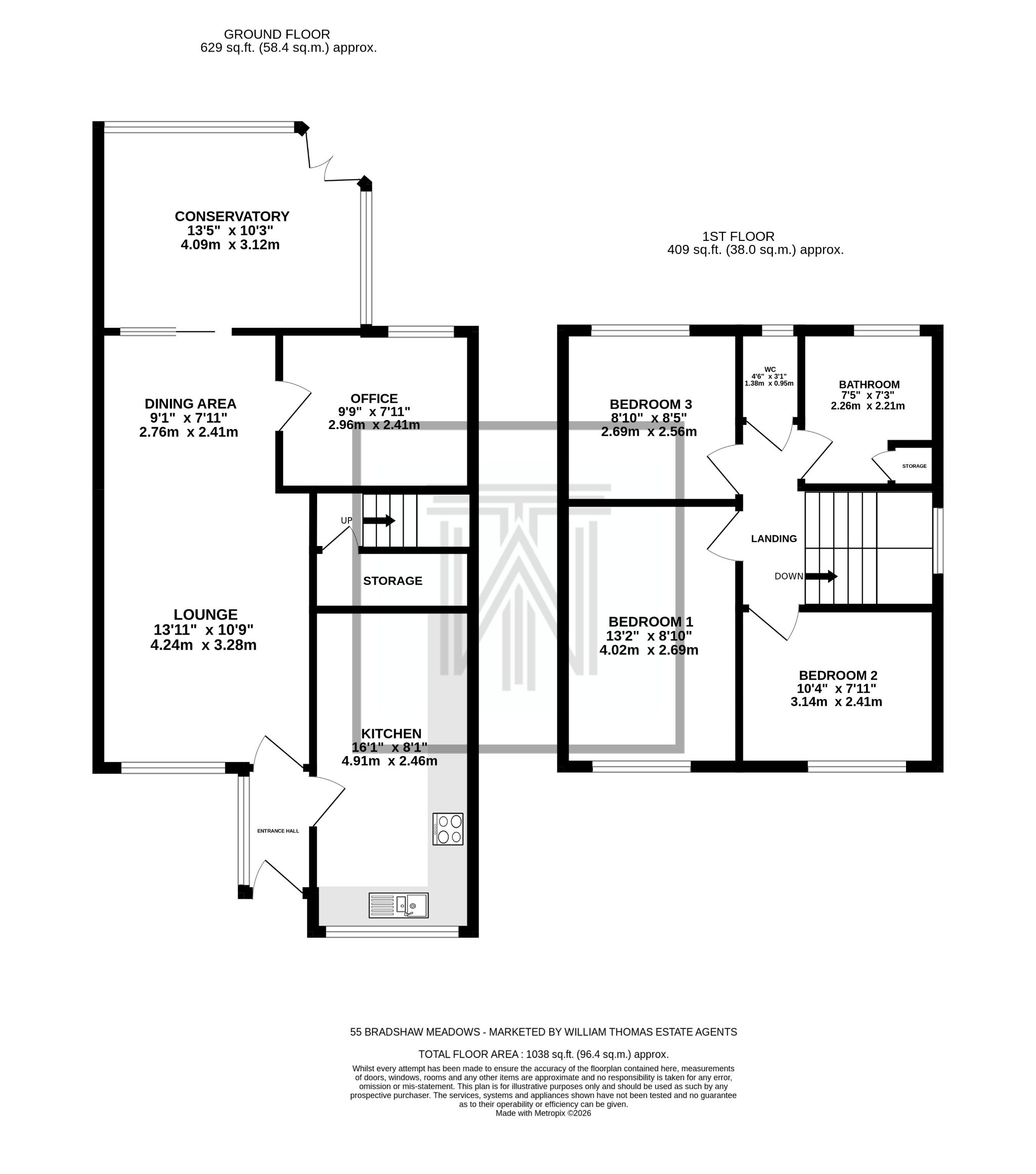 3 bedroom detached house For Sale in Bolton - Floorplan 1.