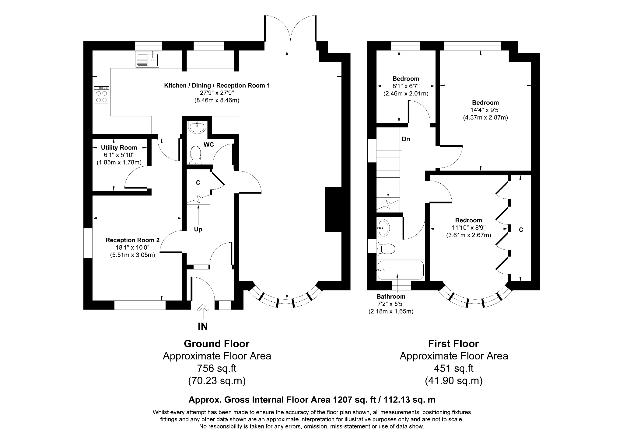 3 bedroom semi-detached house For Sale in Bolton - Floorplan 1.