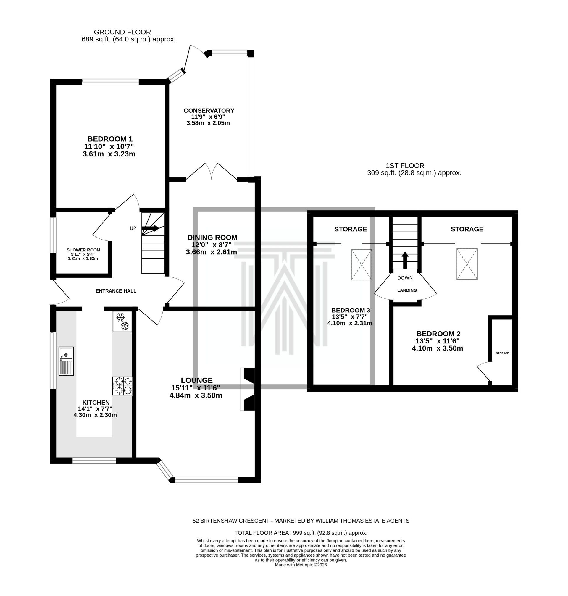 3 bedroom semi-detached house For Sale in Bolton - Floorplan 1.