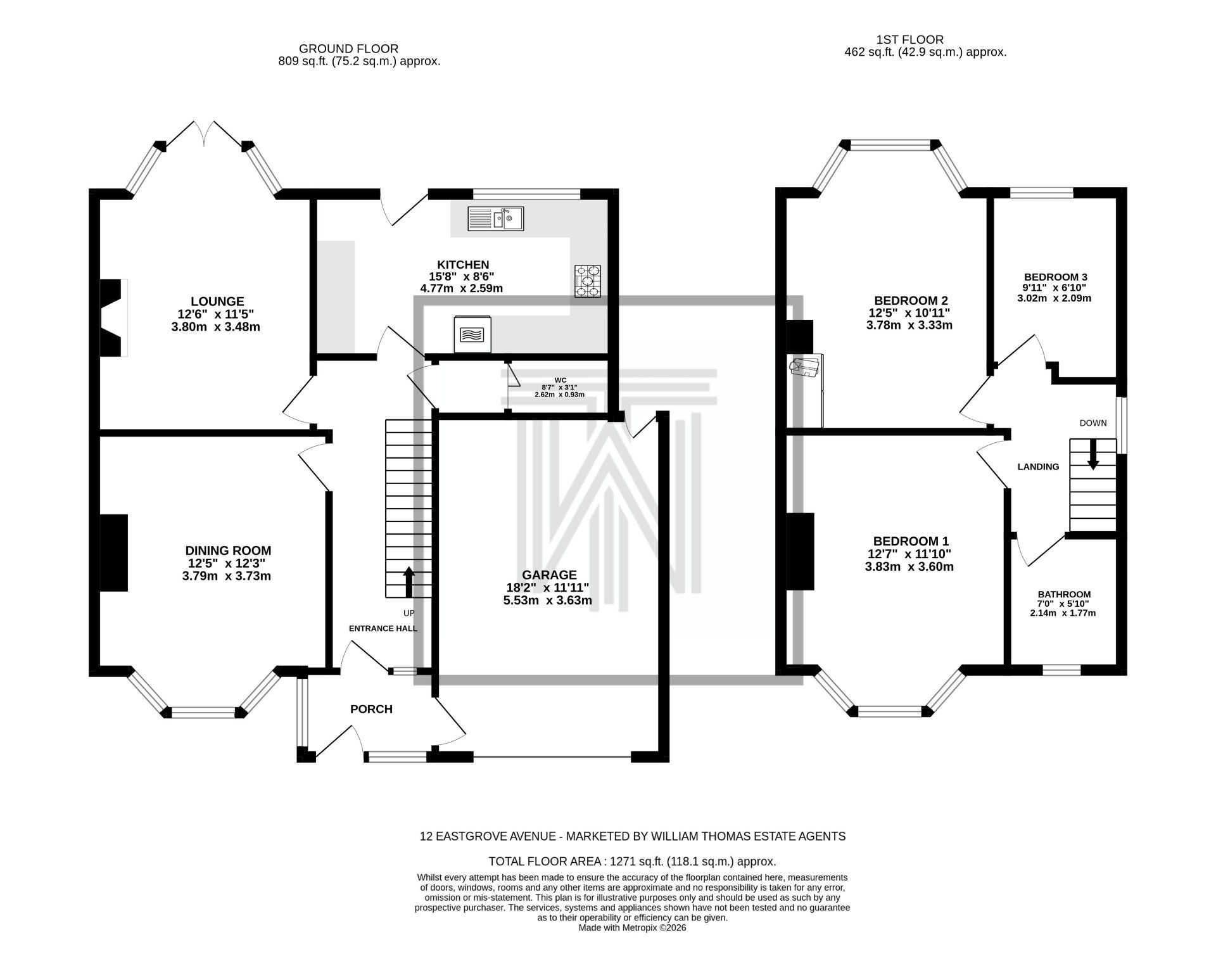 3 bedroom semi-detached house For Sale in Bolton - Floorplan 1.