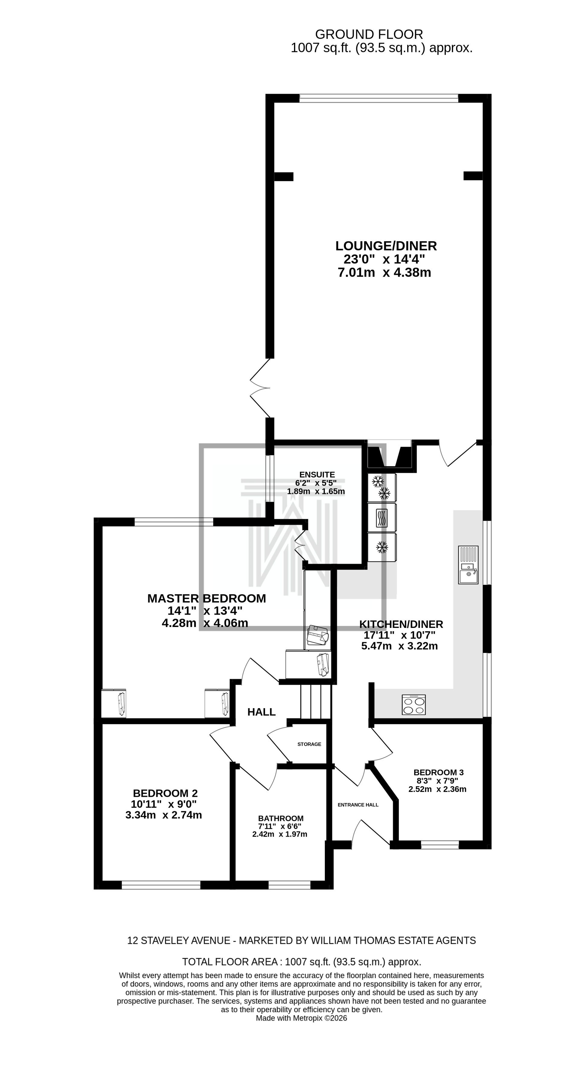 3 bedroom detached bungalow For Sale in Bolton - Floorplan 1.