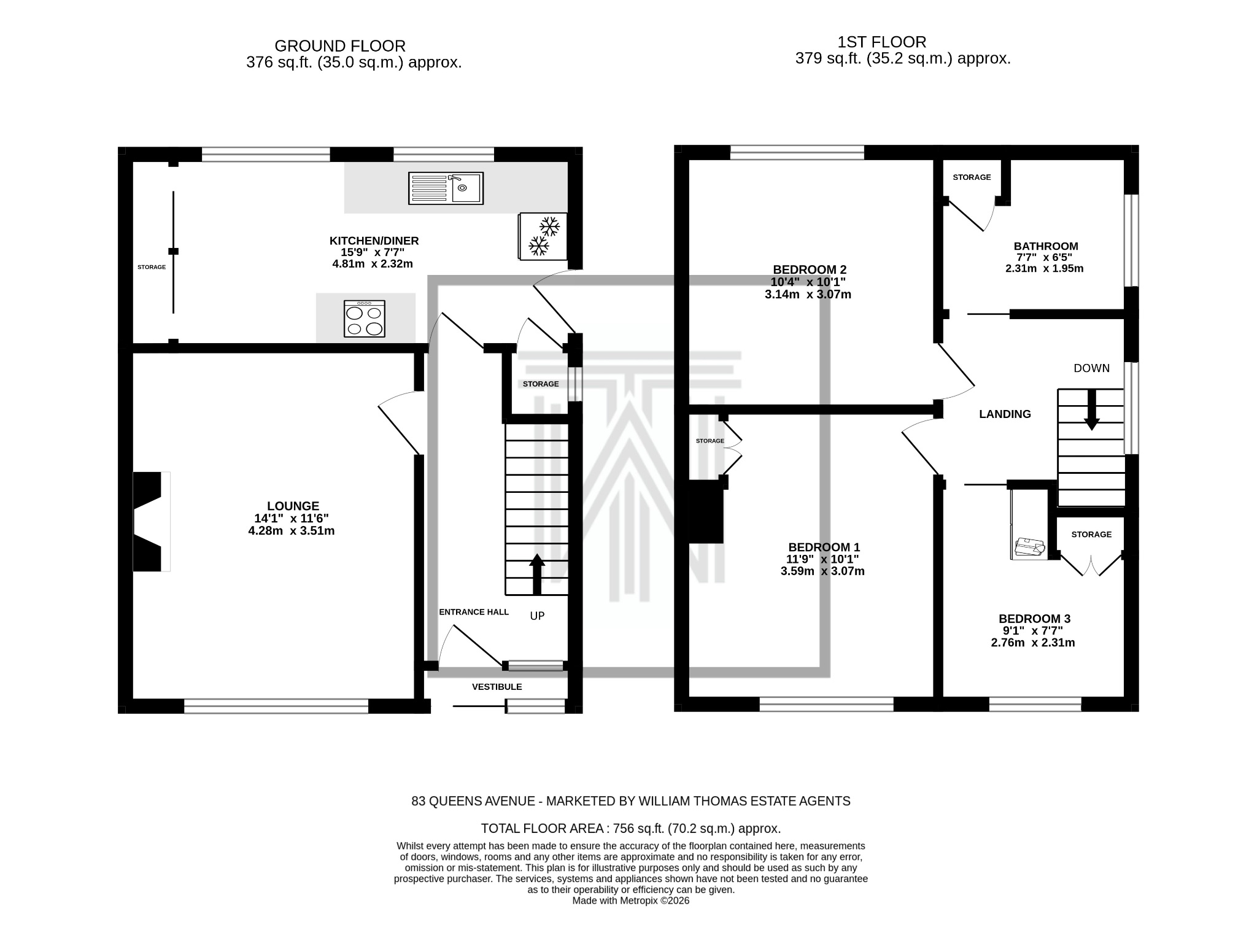 3 bedroom semi-detached house For Sale in Bolton - Floorplan 1.