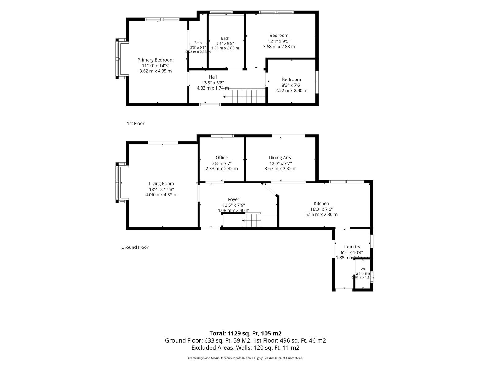 3 bedroom detached house For Sale in Bolton - Floorplan 1.