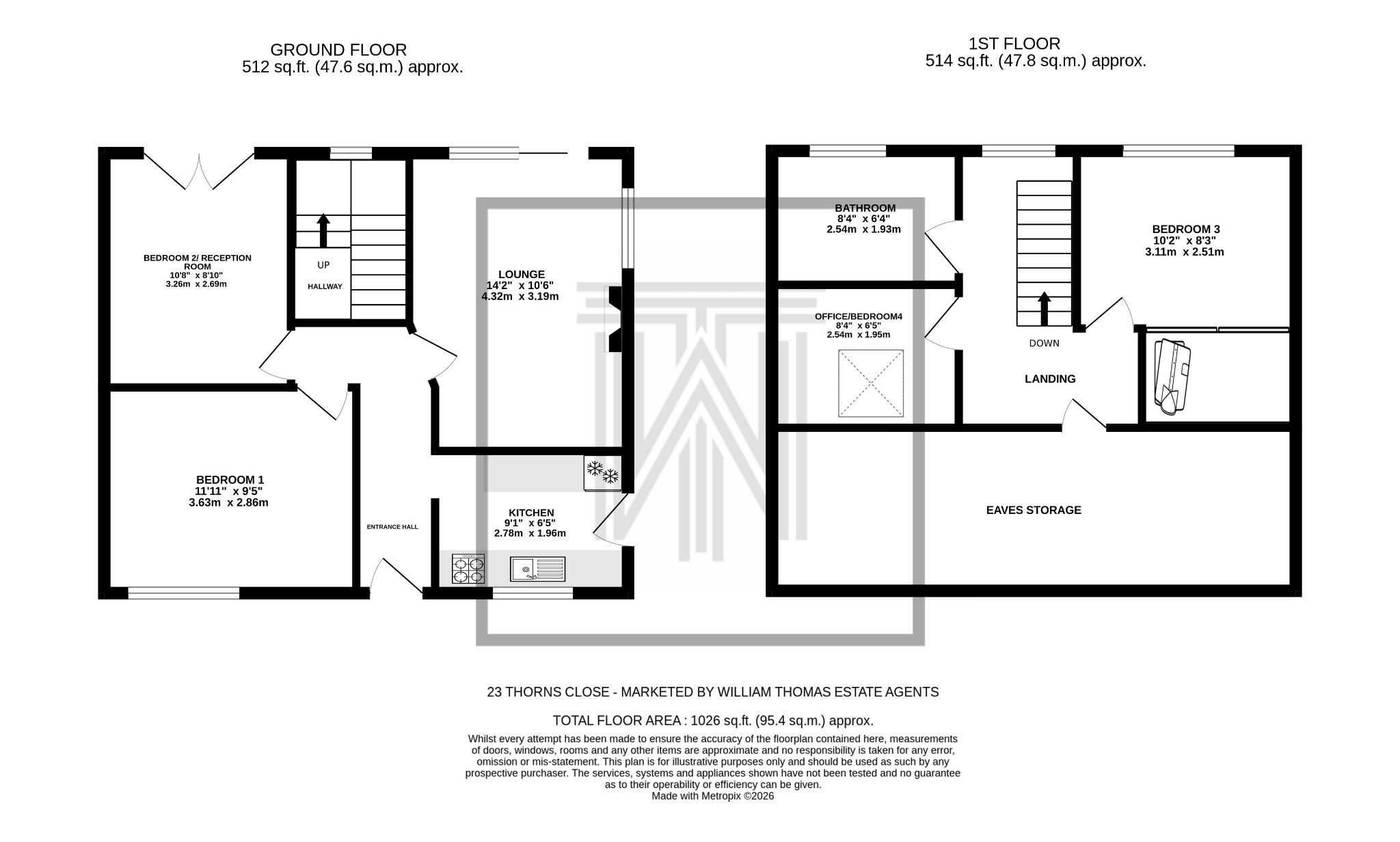 4 bedroom semi-detached bungalow For Sale in Bolton - Floorplan 1.