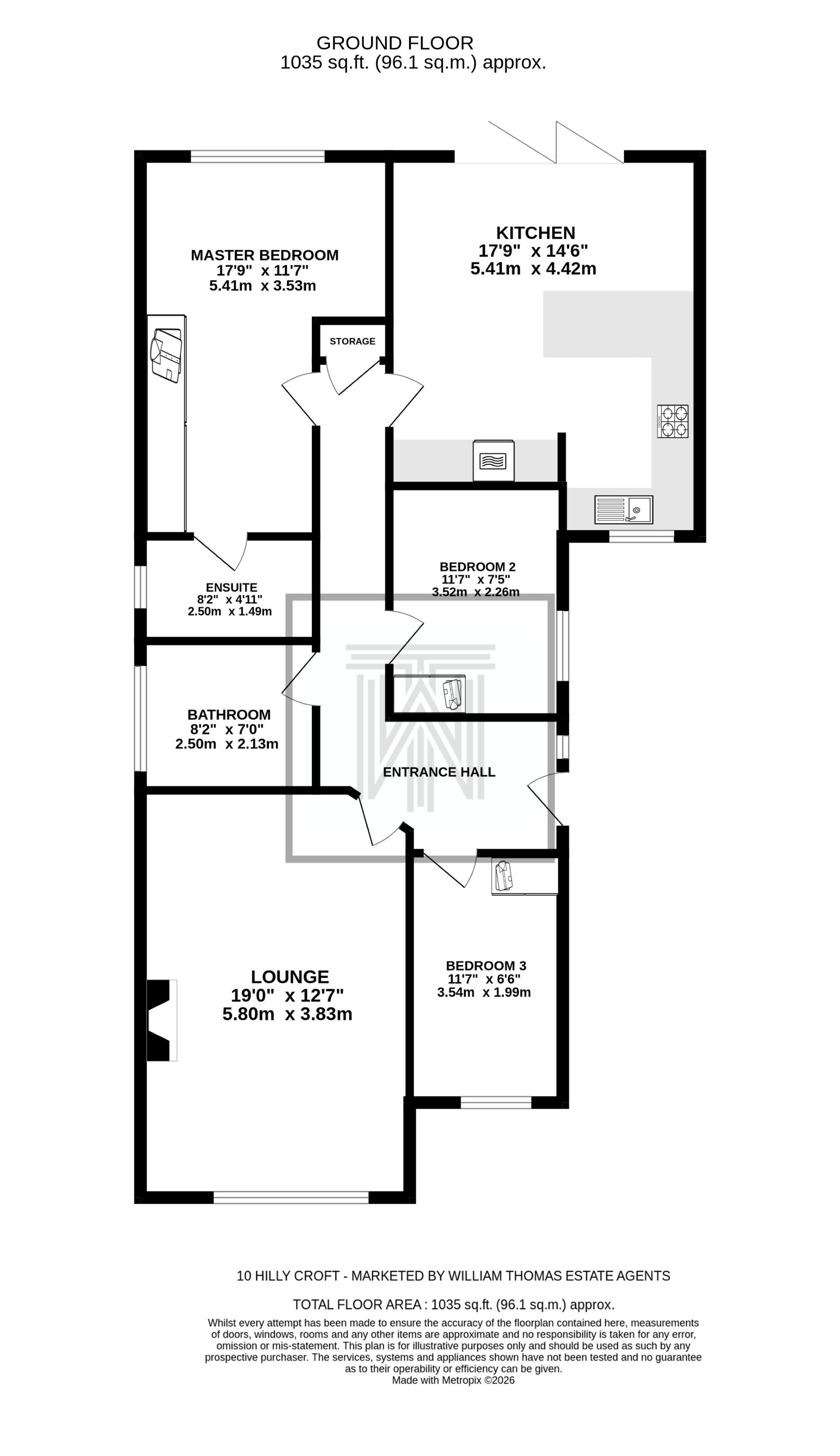 3 bedroom detached bungalow For Sale in Bolton - Floorplan 1.