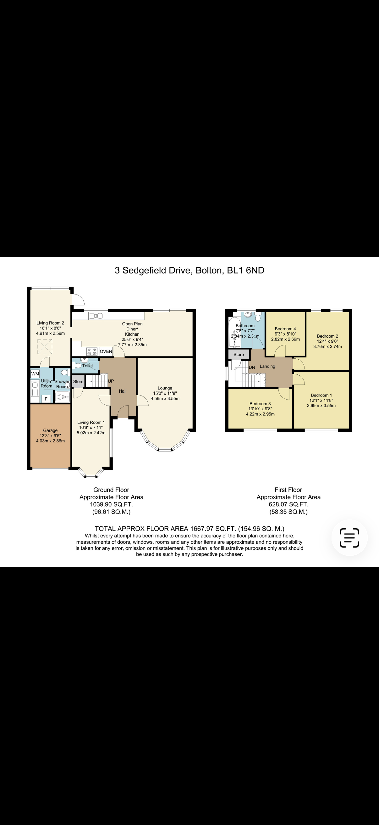 4 bedroom detached house For Sale in Bolton - Floorplan 2.