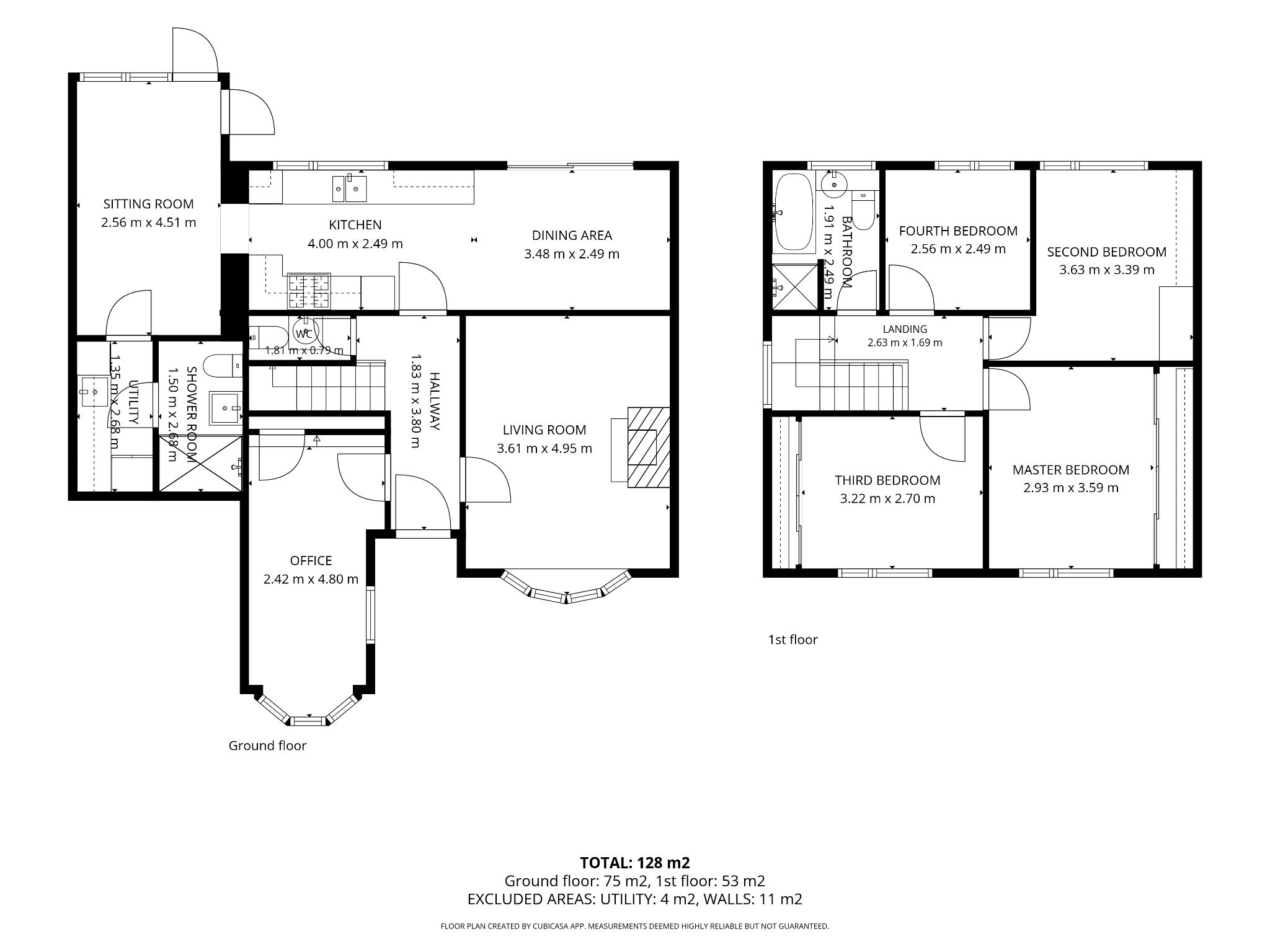 4 bedroom detached house For Sale in Bolton - Floorplan 1.