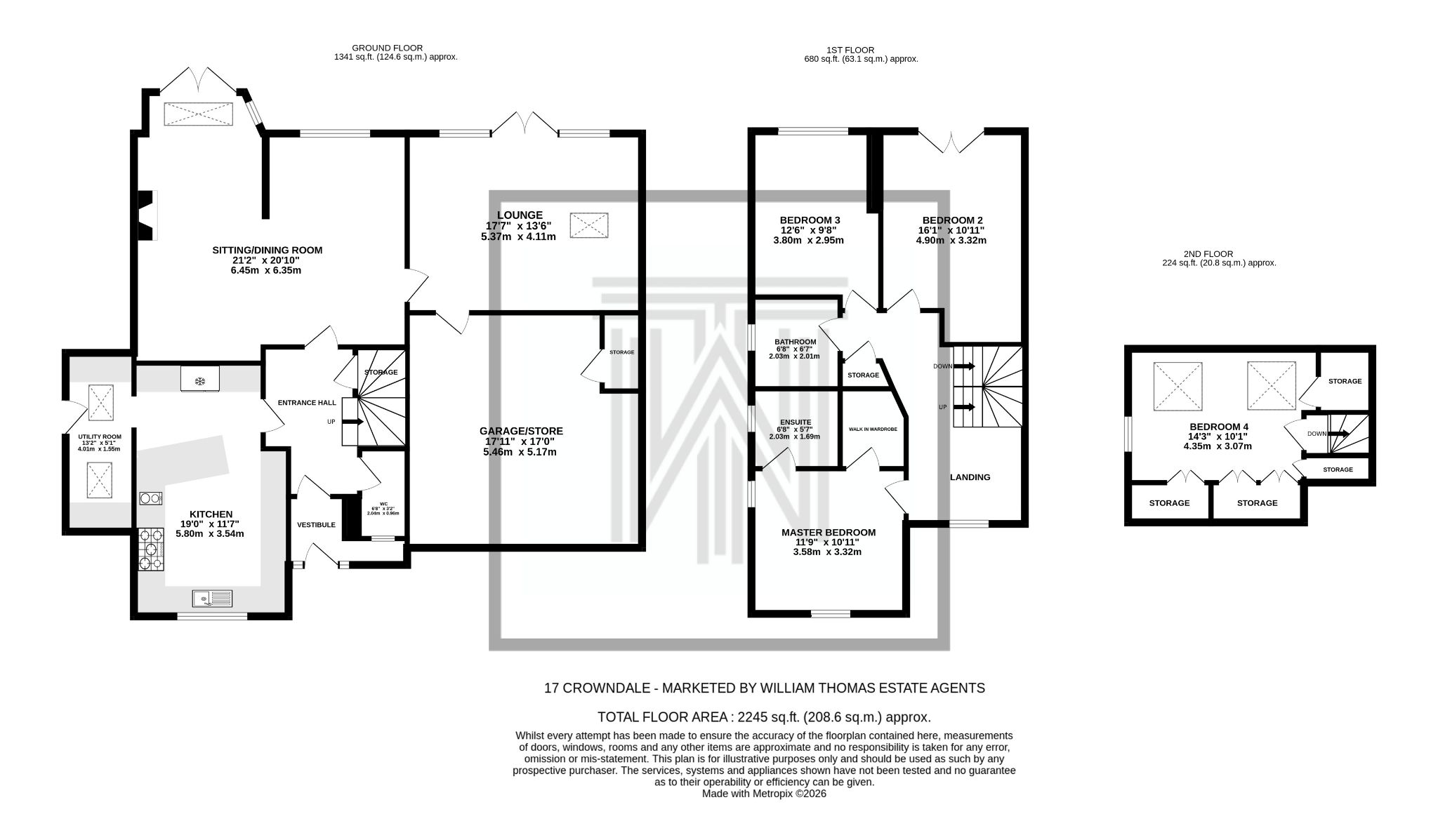 4 bedroom detached house For Sale in Bolton - Floorplan 1.