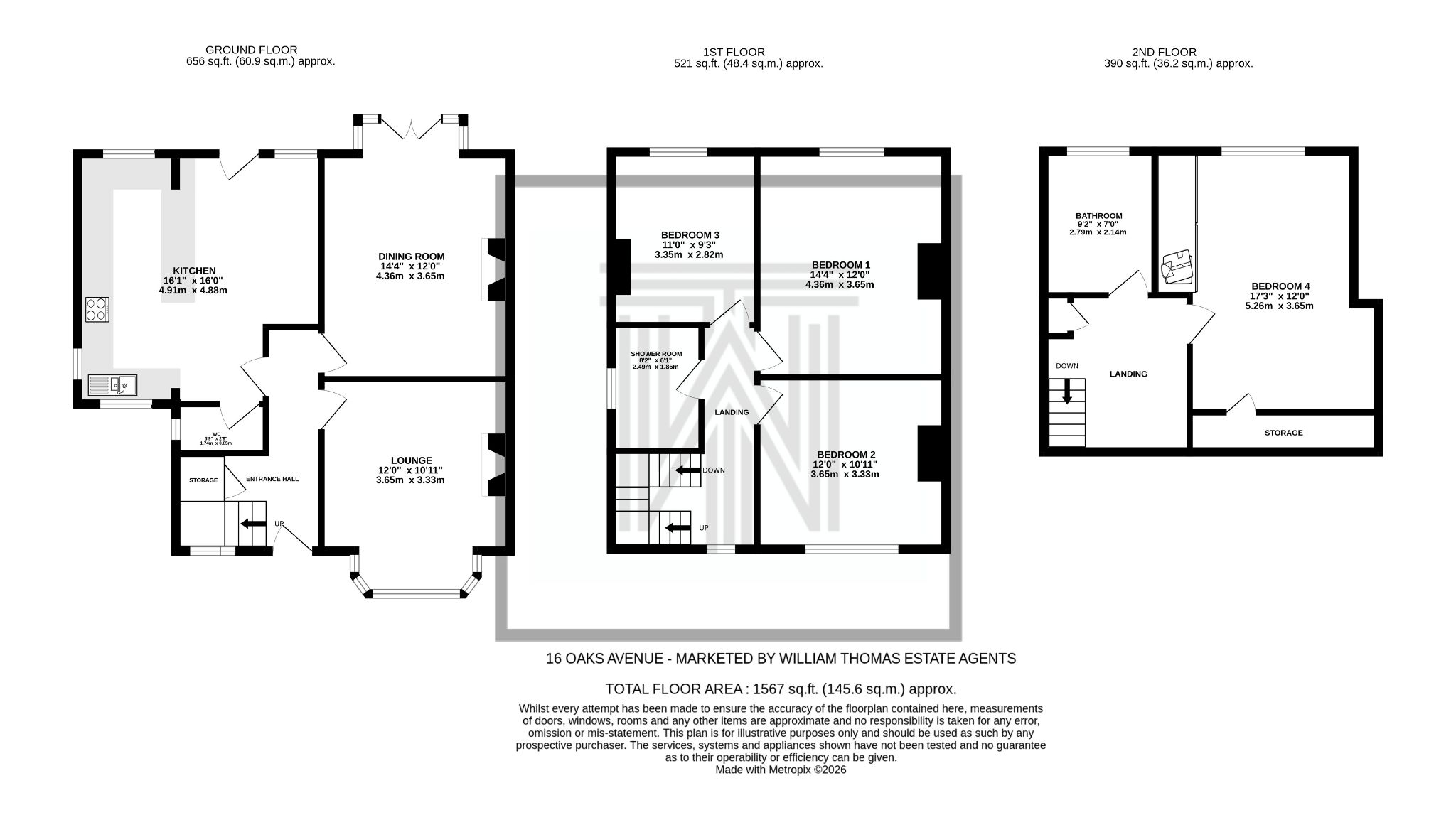 4 bedroom semi-detached house For Sale in Bolton - Floorplan 1.