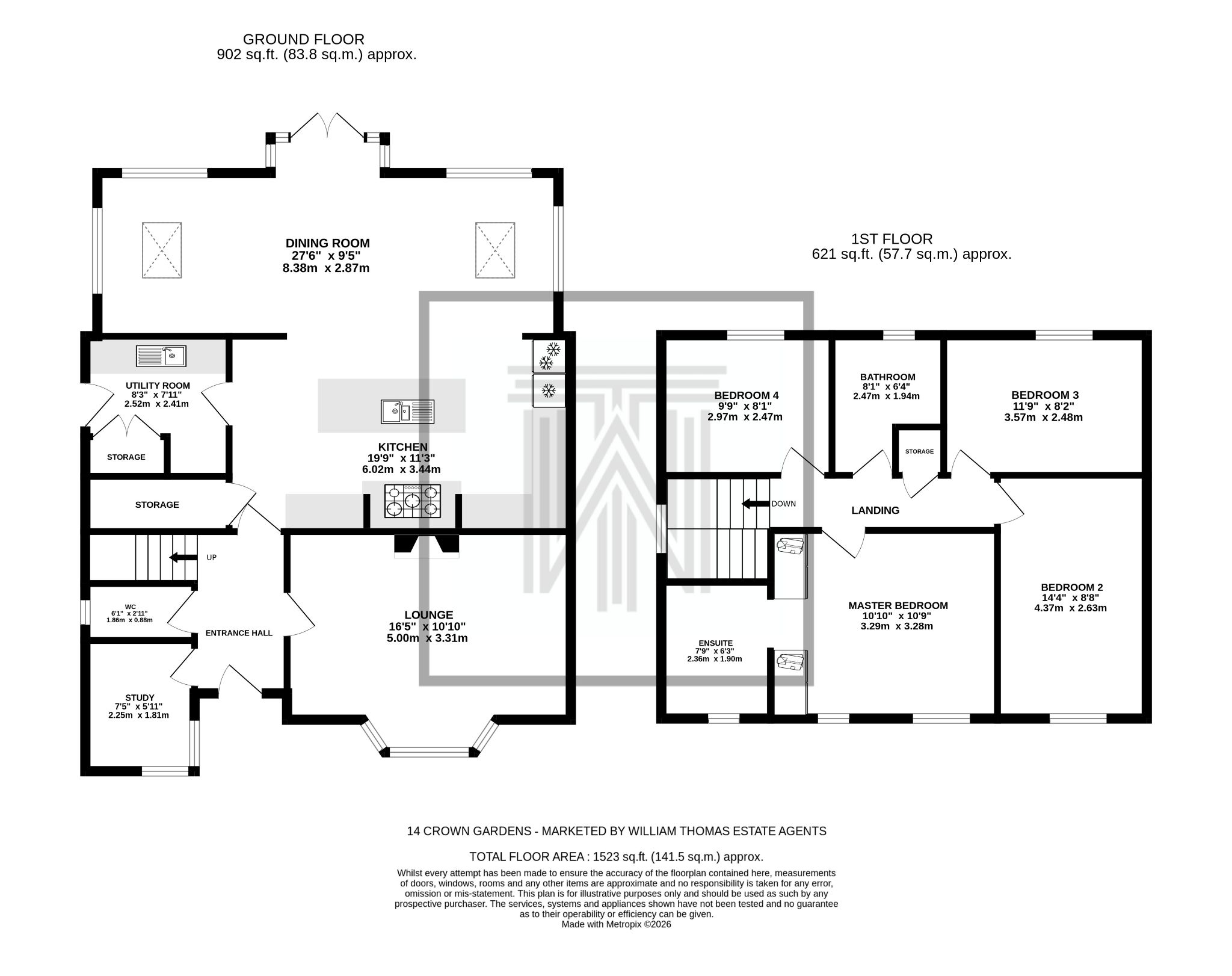 4 bedroom detached house Sale Agreed in Bolton - Floorplan 1.