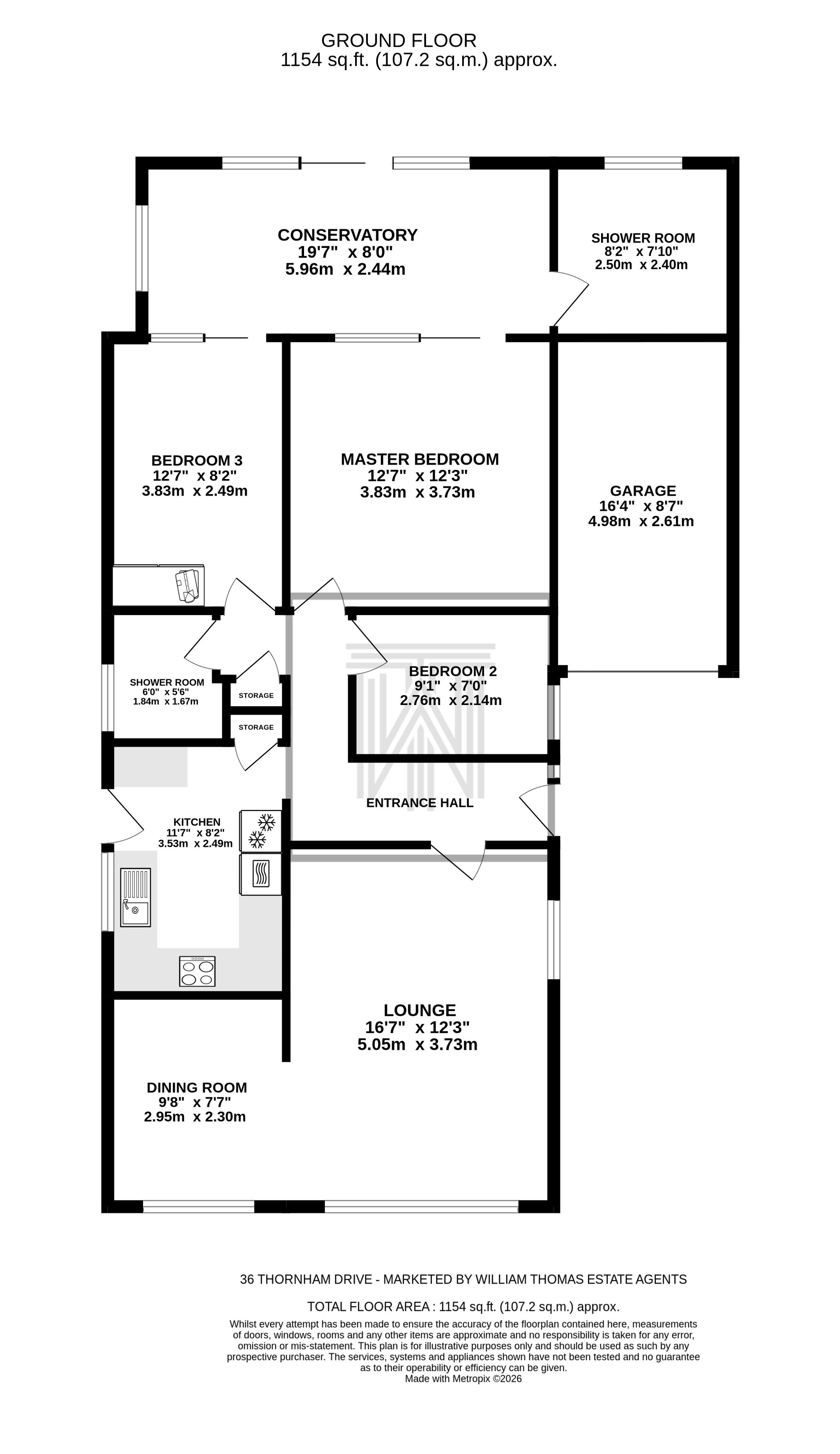 3 bedroom detached bungalow For Sale in Bolton - Floorplan 2.