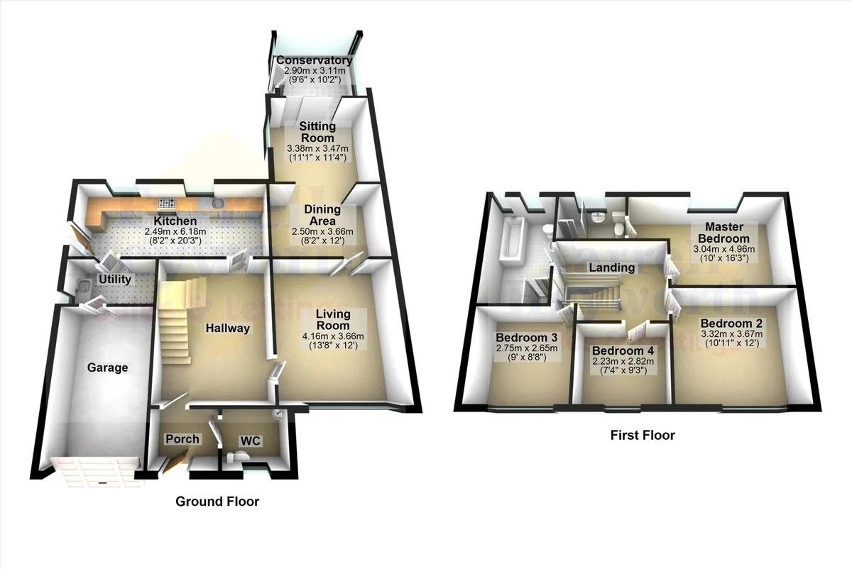 4 bedroom semi-detached house For Sale in Bolton - Floorplan 1.