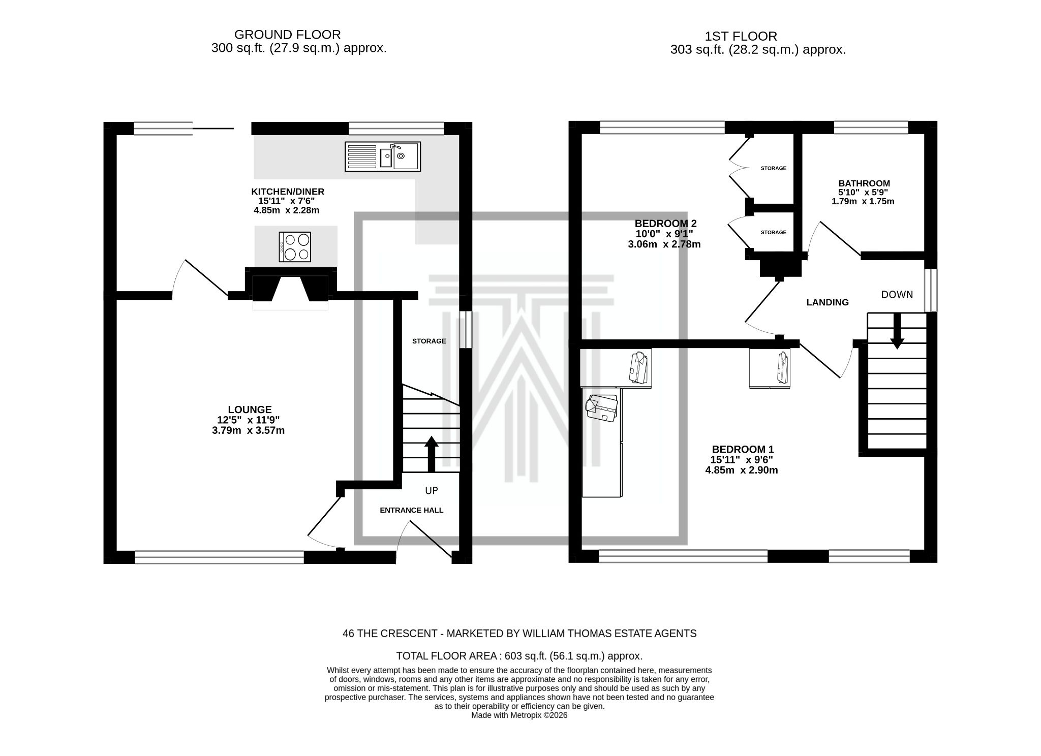 2 bedroom semi-detached house For Sale in Bolton - Floorplan 1.