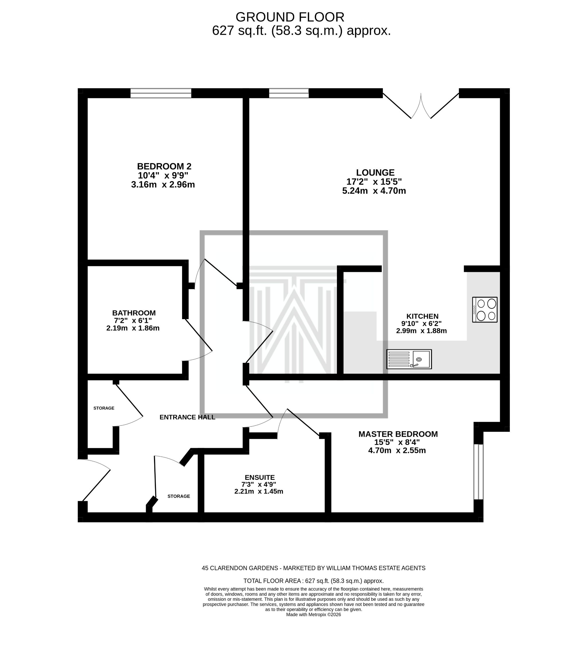 2 bedroom apartment flat/apartment For Sale in Bolton - Floorplan 1.