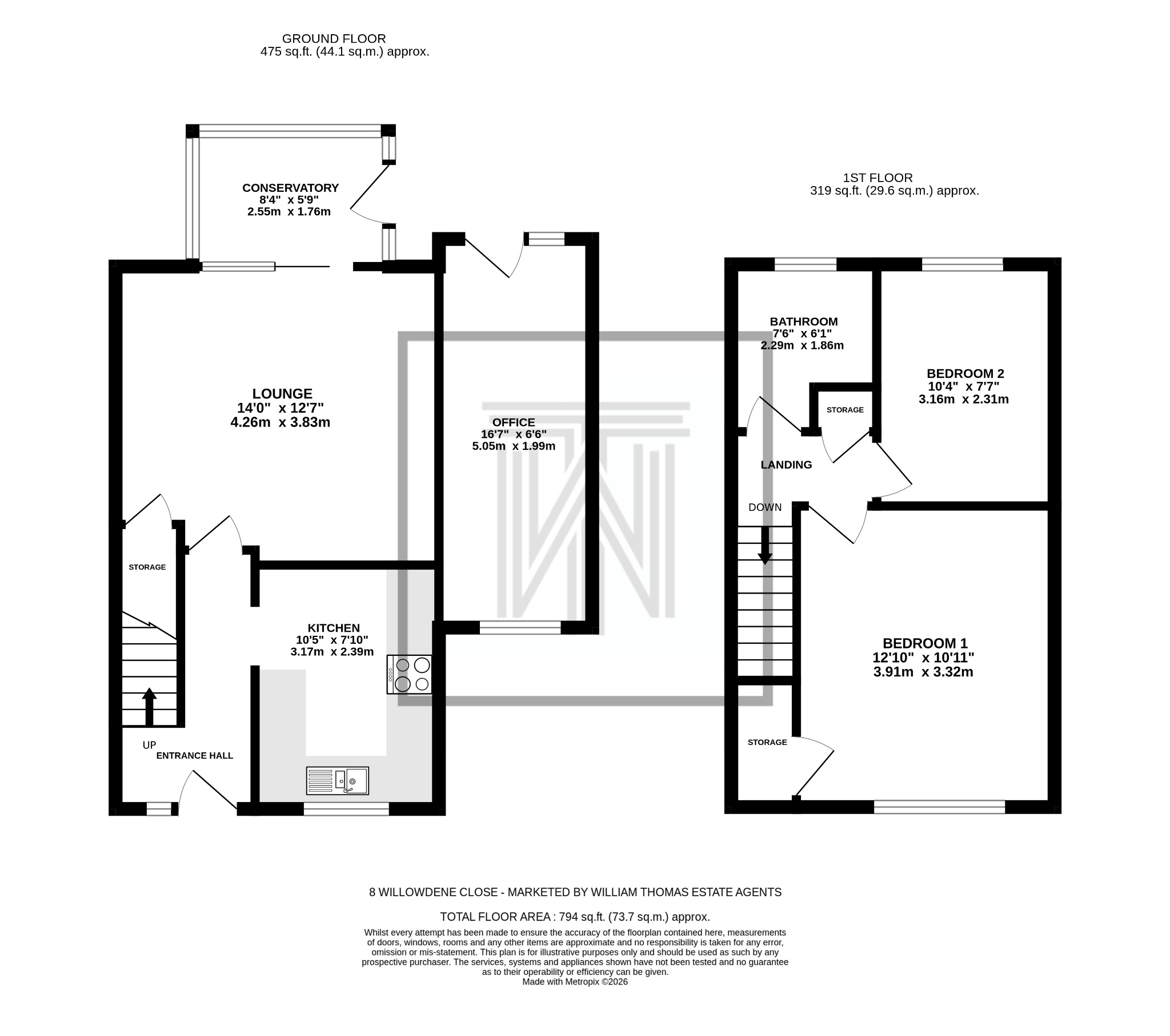 2 bedroom semi-detached house For Sale in Bolton - Floorplan 1.
