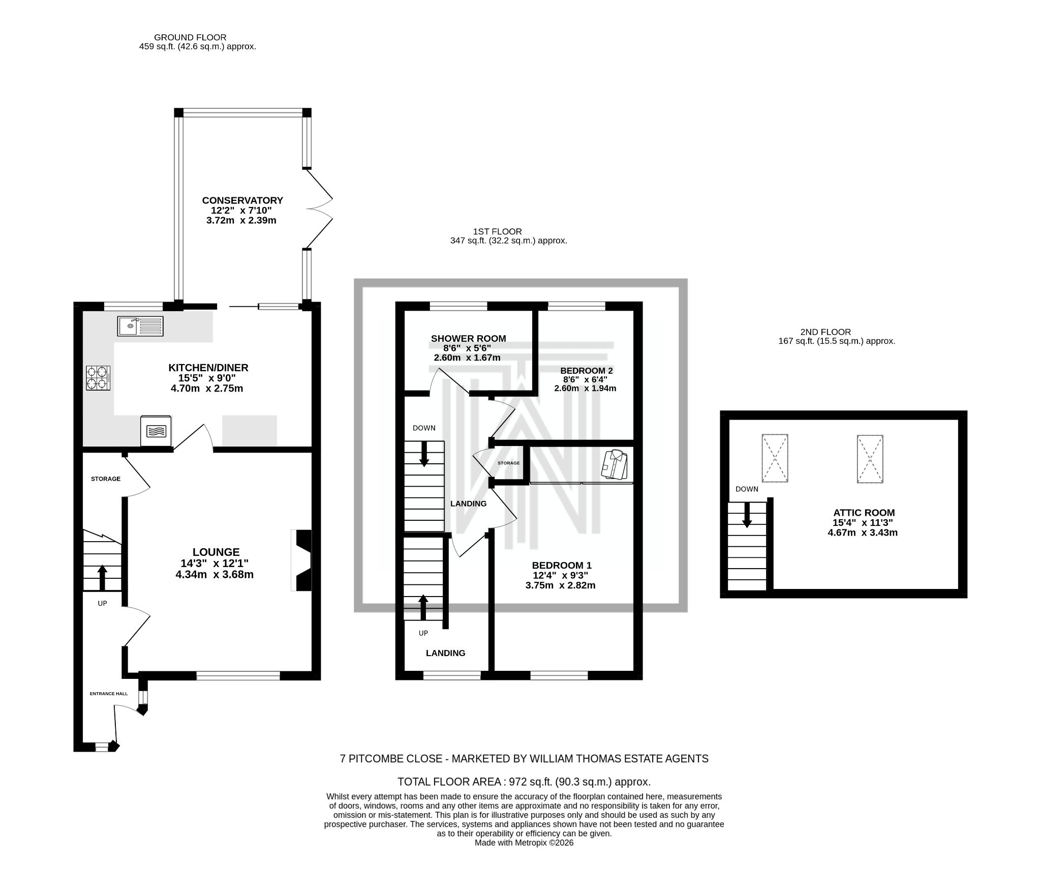 3 bedroom semi-detached house For Sale in Bolton - Floorplan 1.