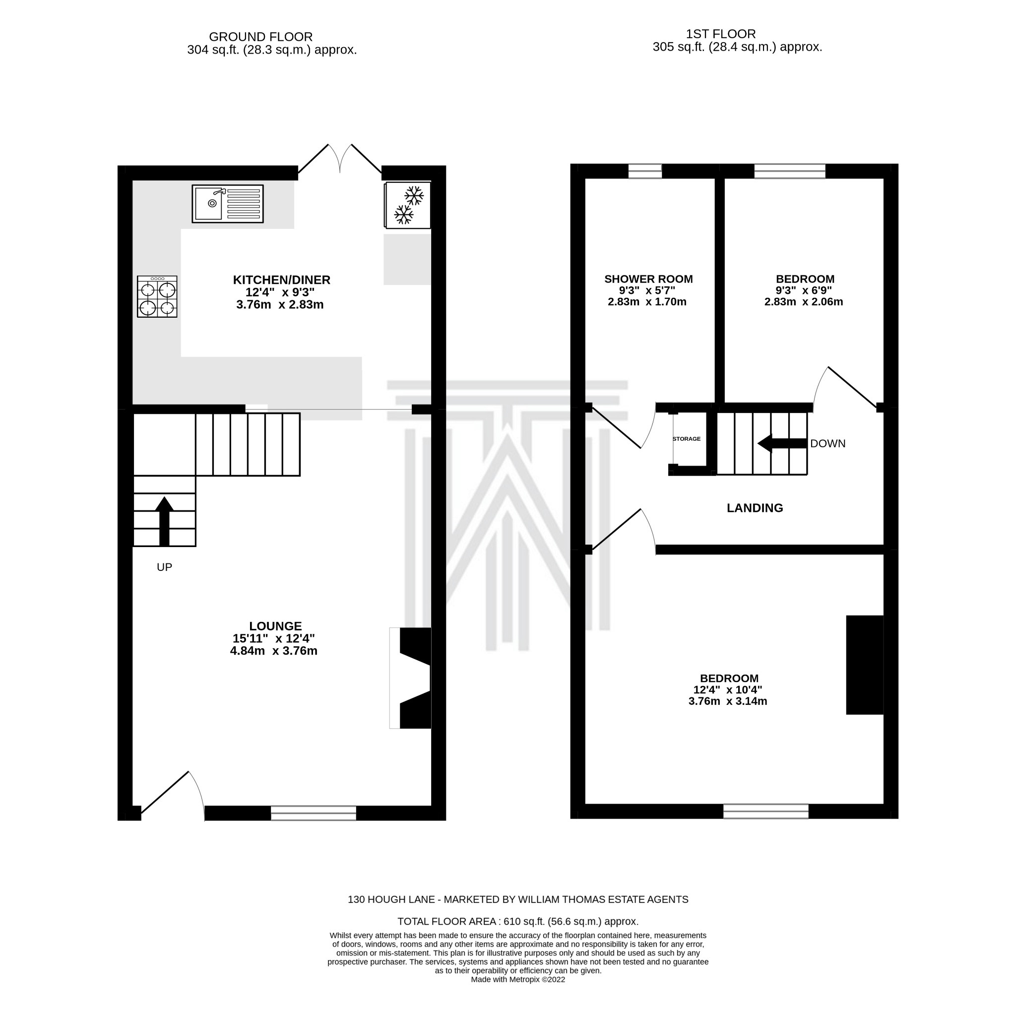 2 bedroom cottage house For Sale in Bolton - Floorplan 1.