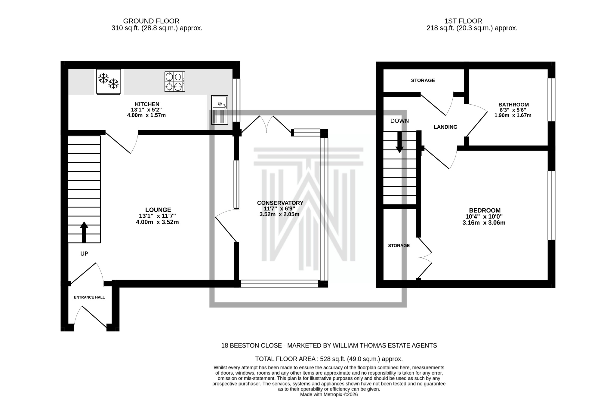 1 bedroom semi-detached house For Sale in Bolton - Floorplan 1.
