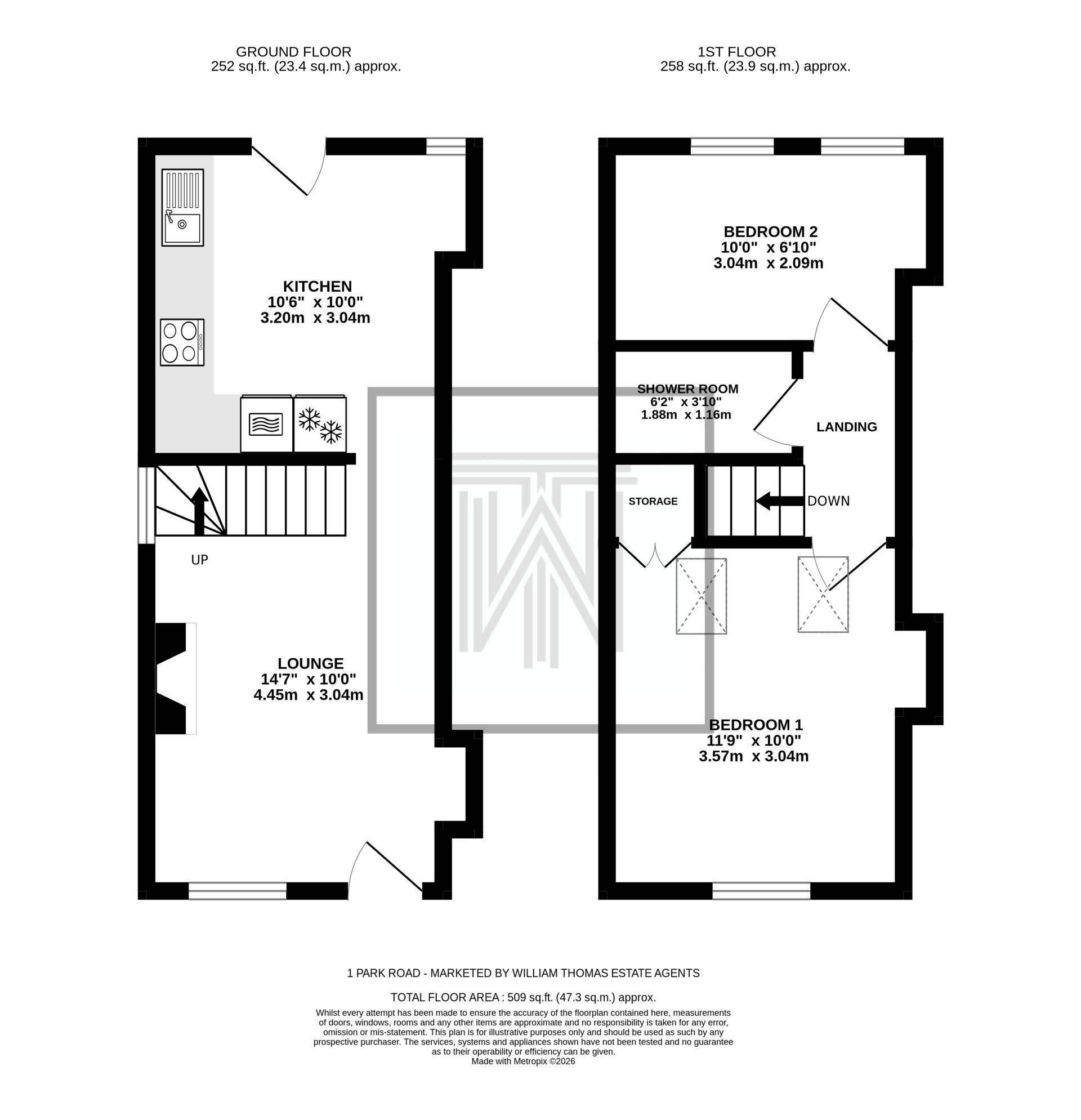 2 bedroom cottage house For Sale in Bolton - Floorplan 1.