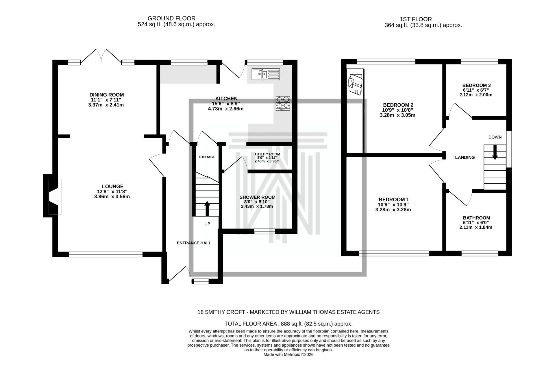 3 bedroom link detached house For Sale in Bolton - Floorplan 1.