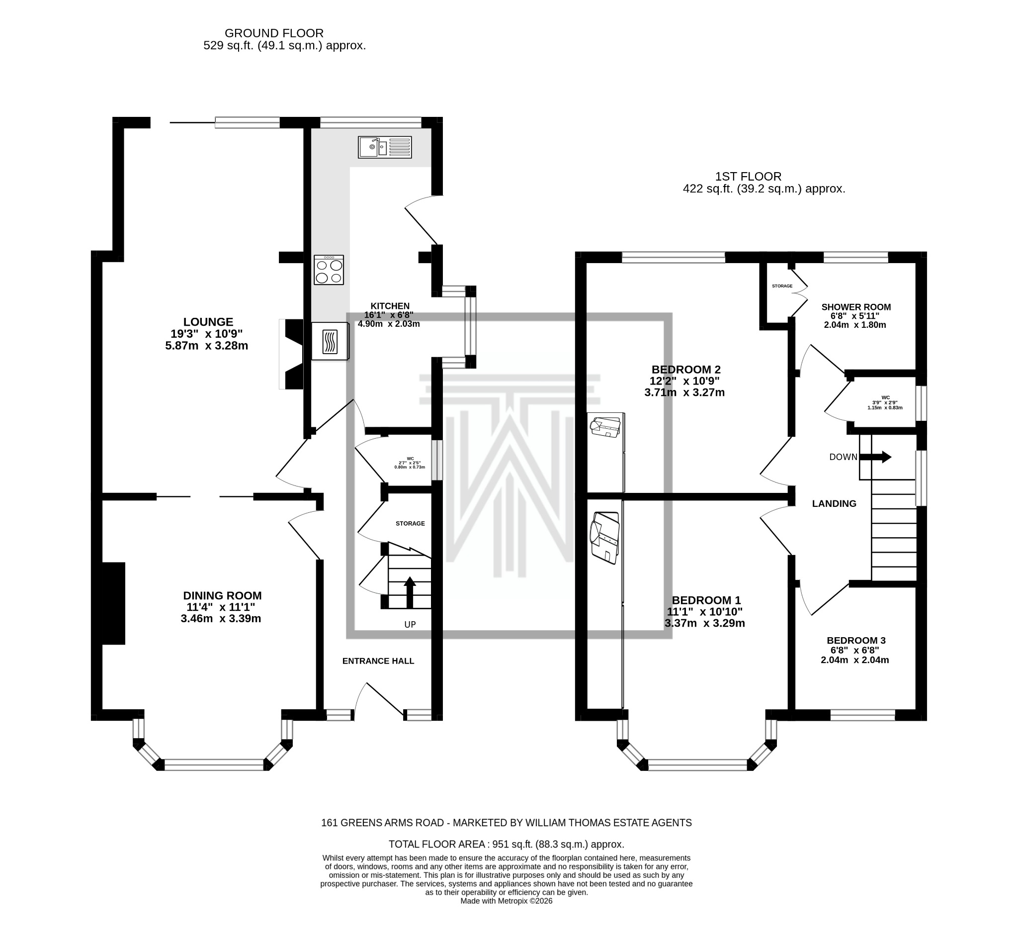 3 bedroom semi-detached house For Sale in Bolton - Floorplan 1.