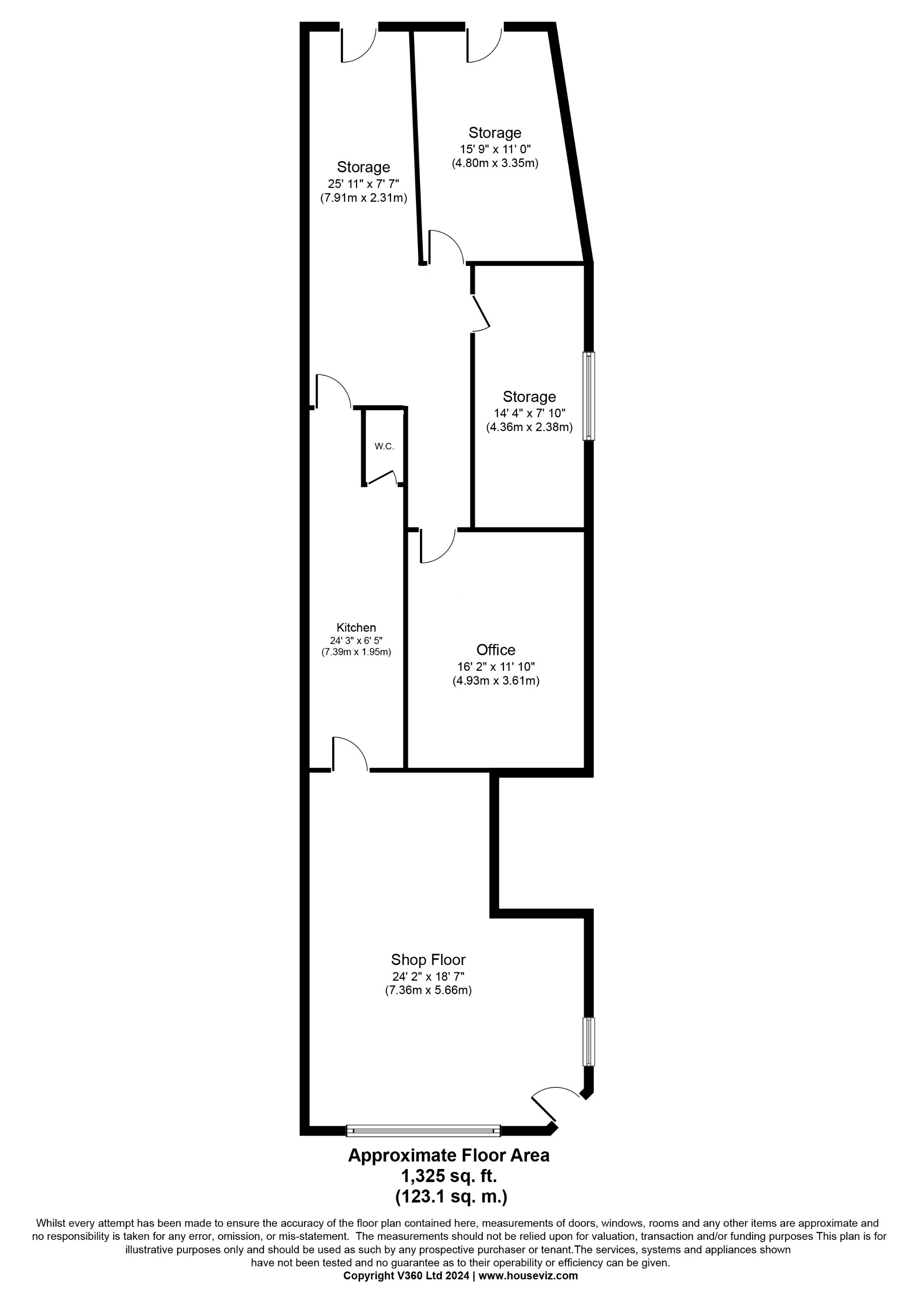 Shop For Sale in Holyhead - Floorplan 1.