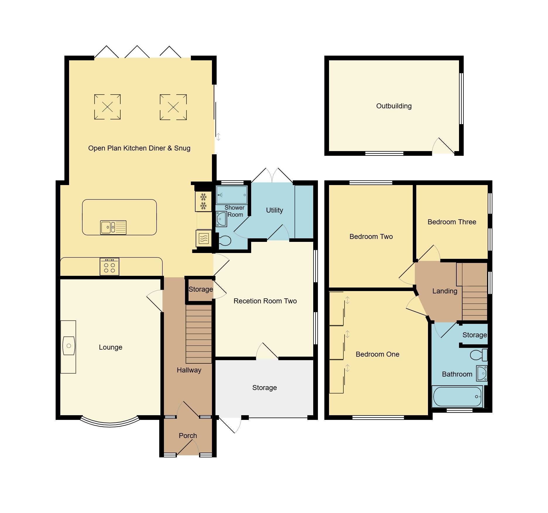 3 bedroom semi-detached house SSTC in Coventry - Floorplan 1.