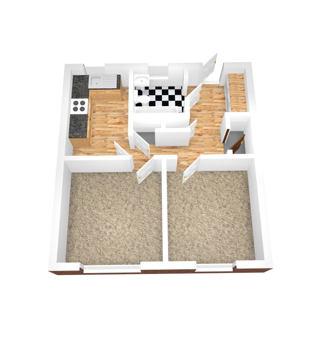 1 bedroom apartment flat/apartment Let in Coventry - Floorplan 1.