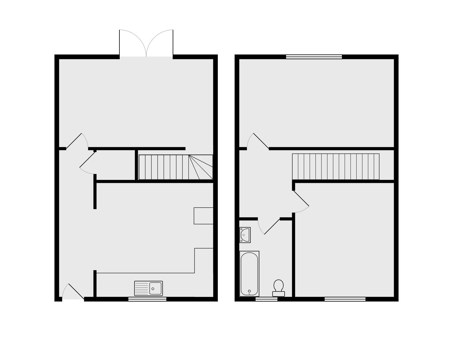 2 bedroom mid terraced house Let in Coventry - Floorplan 1.