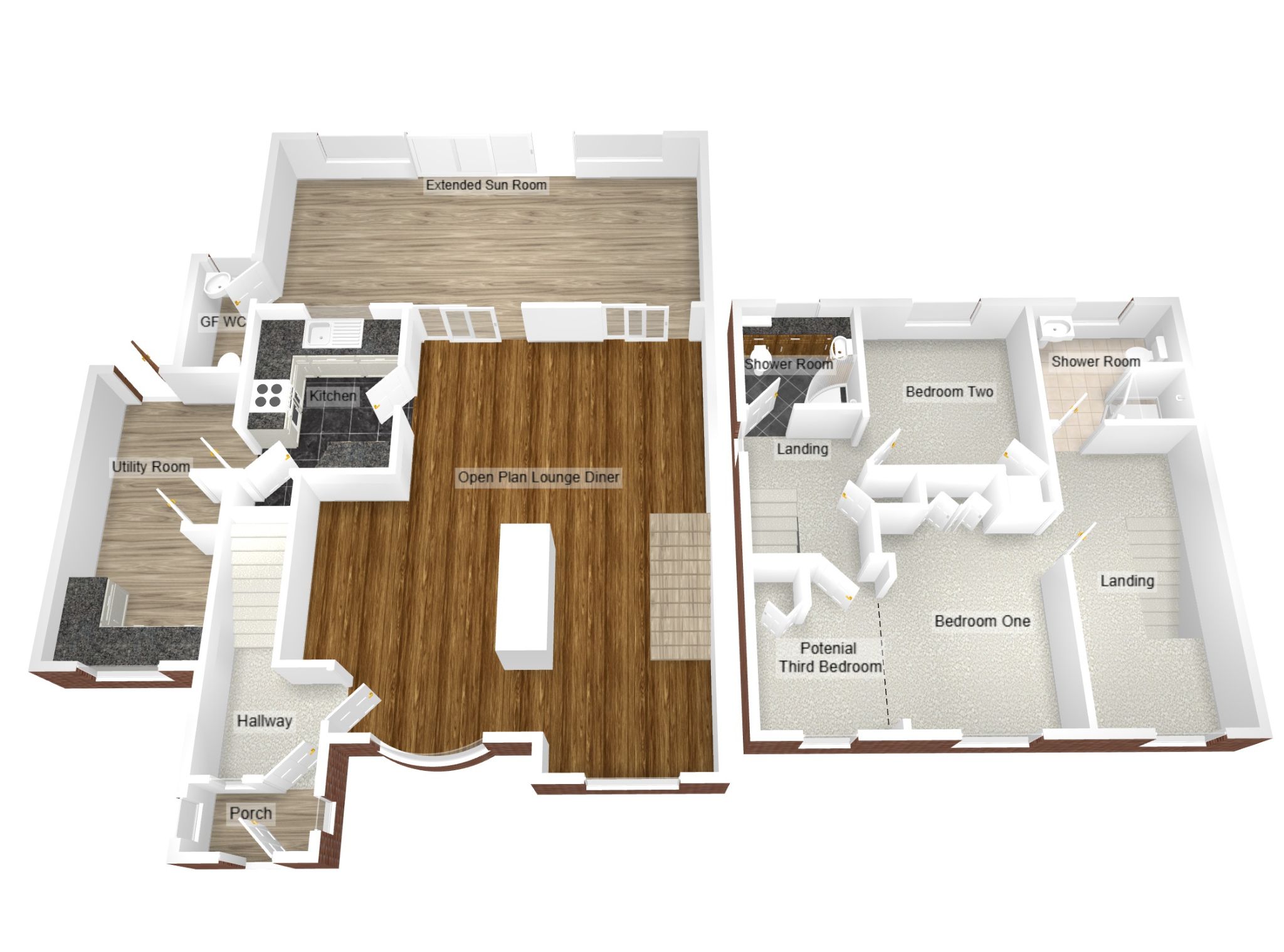 3 bedroom detached house SSTC in Coventry - Floorplan 2.