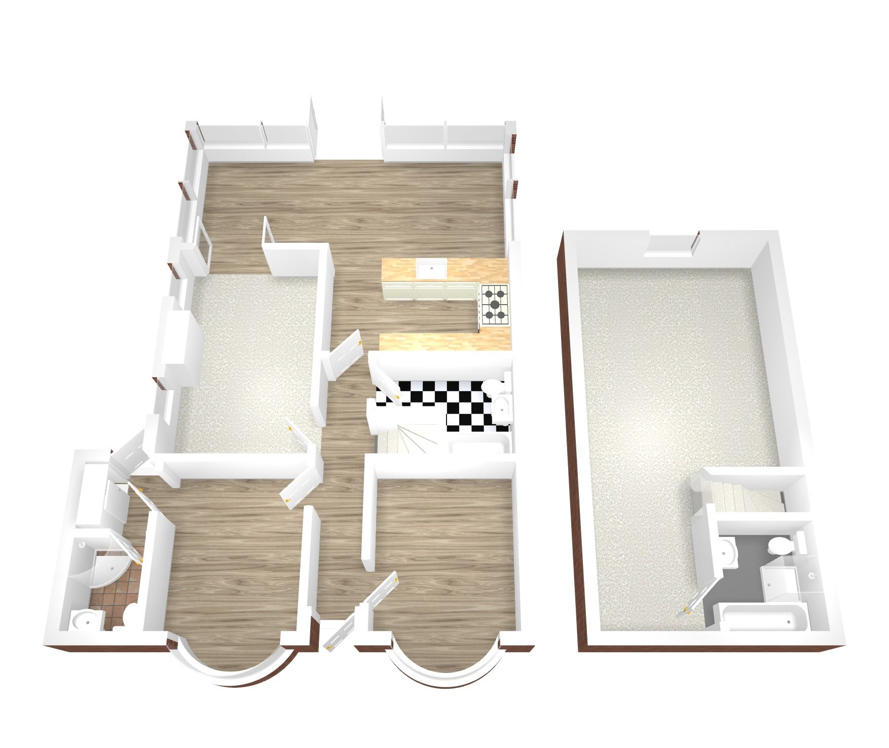 3 bedroom detached bungalow Sold in Coventry - Floorplan 2.