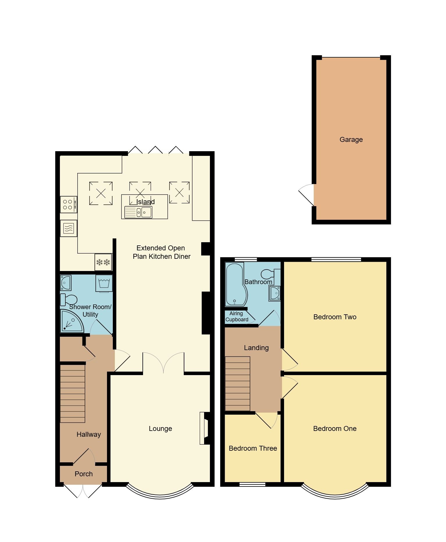 3 bedroom end terraced house For Sale in Coventry - Floorplan 1.